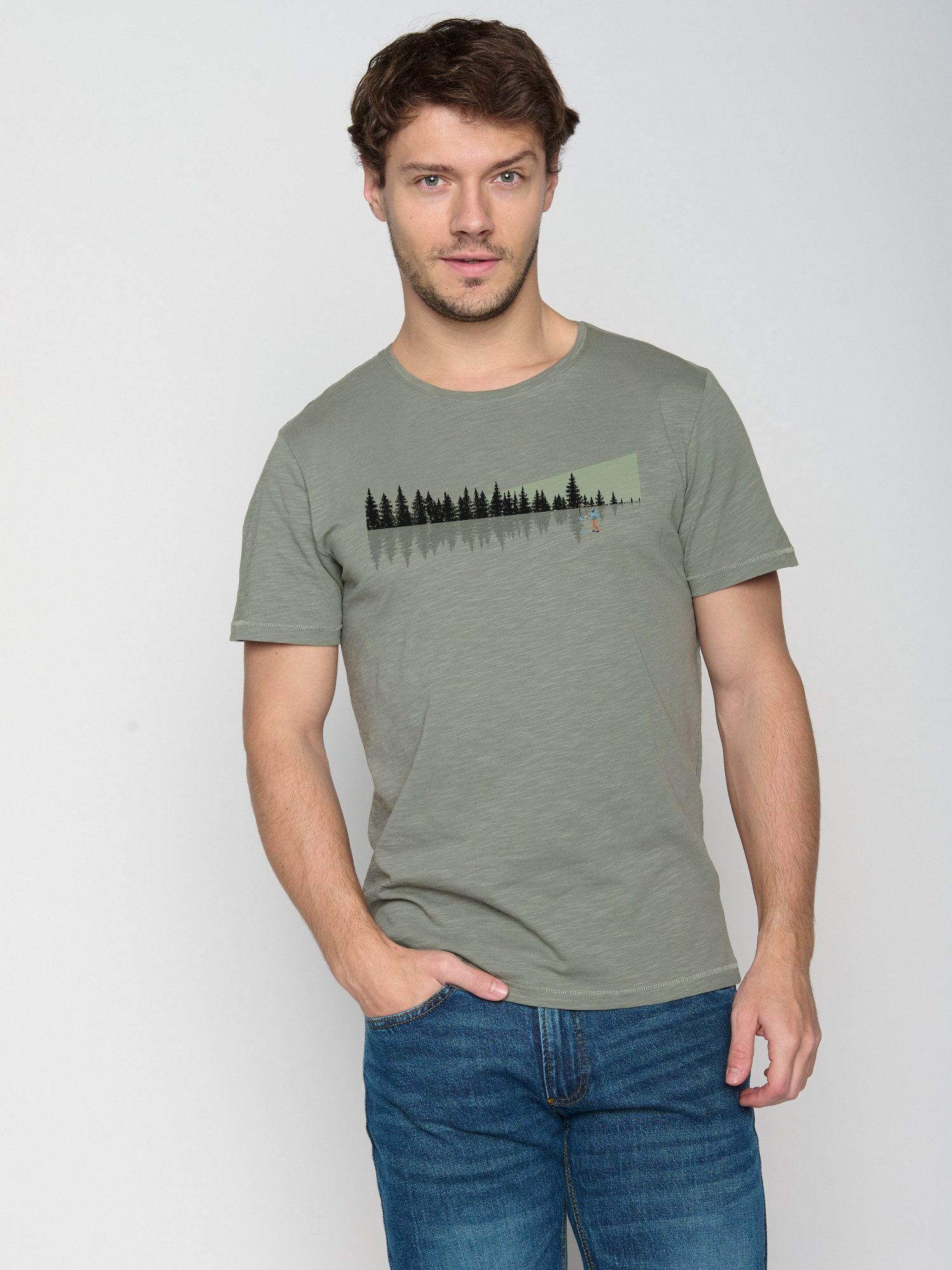 GreenBomb T-Shirt Nature Ice Fishing