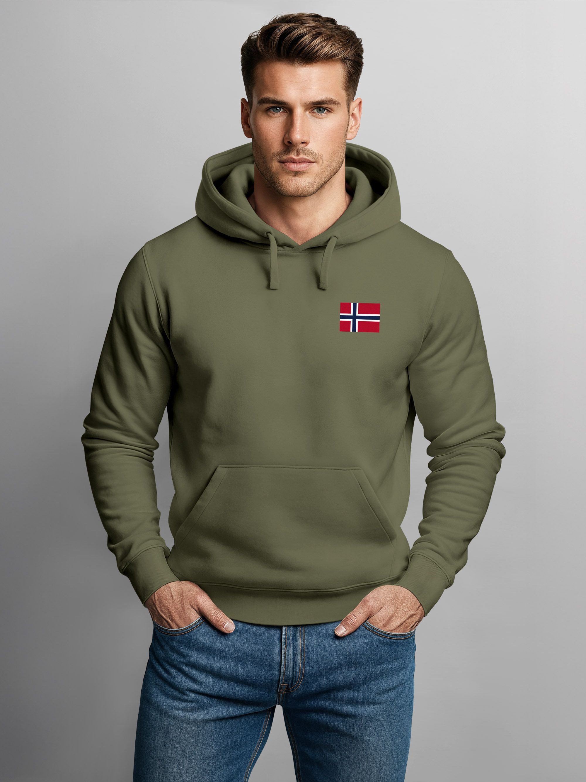 Neverless Hoodie Hoodie Herren Norway Flag günstig online kaufen