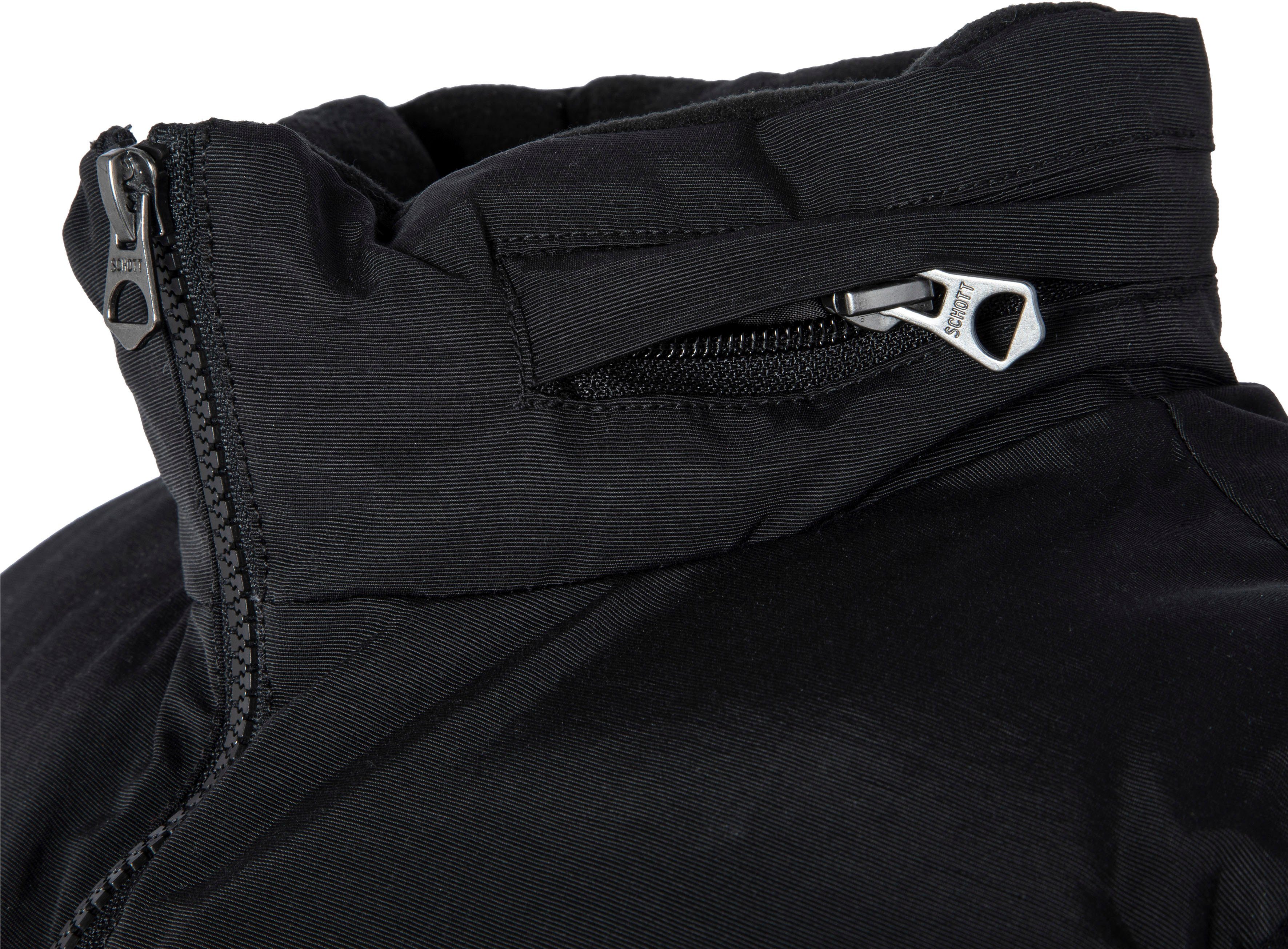 Schott NYC Steppweste mit dezenter Logostickerei