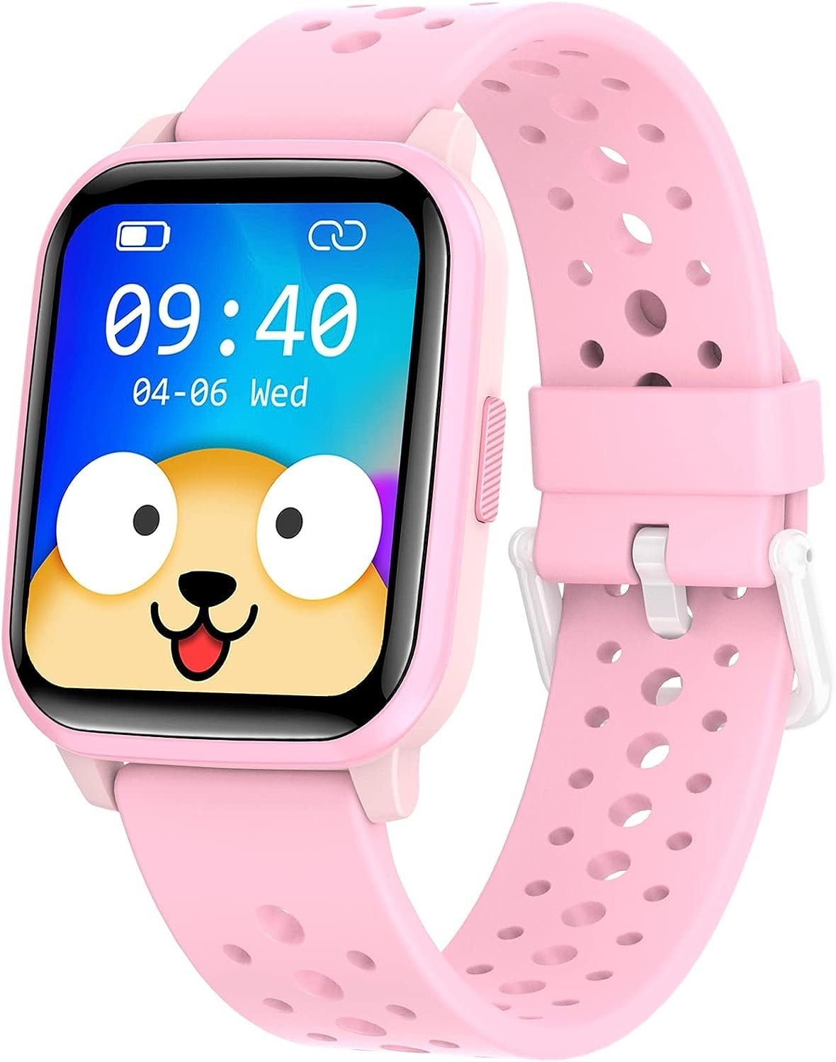 HENGTO tolles Geschenk für Jungen Mädchen Teenager Smartwatch (1,4 Zoll, Android iOS), mit 19+ Sportmodi, Herzfrequenz, Schlafmonitor IP68 wasserdichte