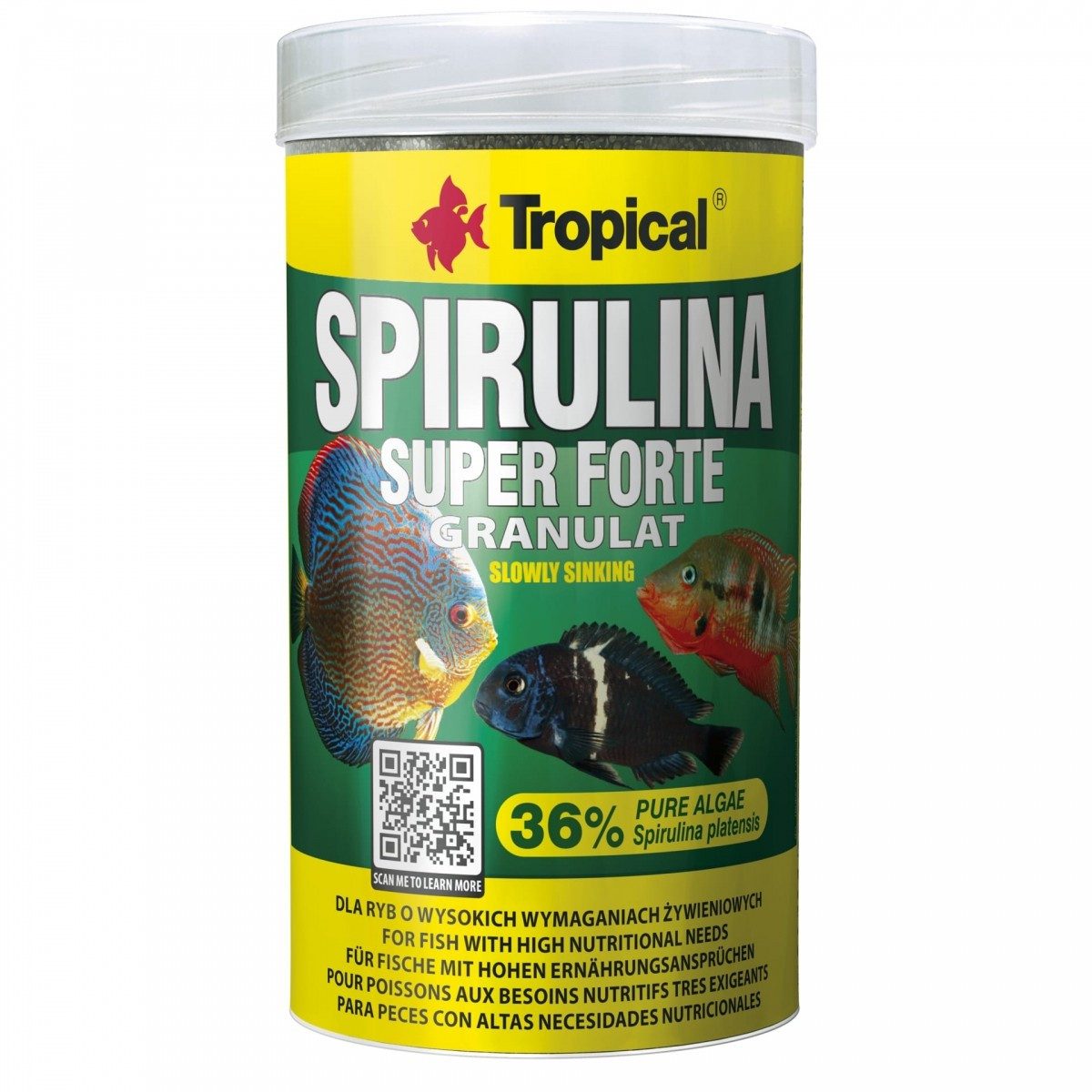 Tropical Super Spirulina Forte 36% Granulat, für: Fische