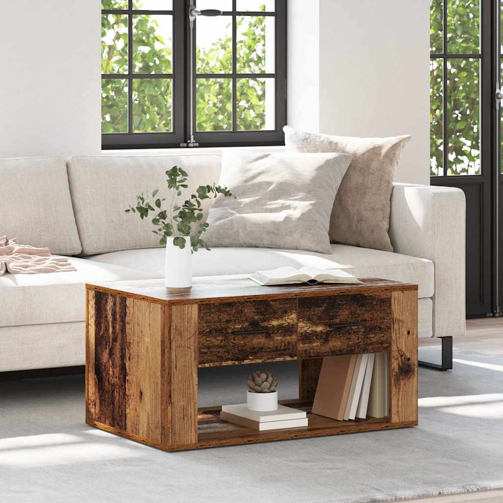 vidaXL Couchtisch Couchtisch Altholz 80 x 50 x 40 cm Holzwerkstoff (1-St)