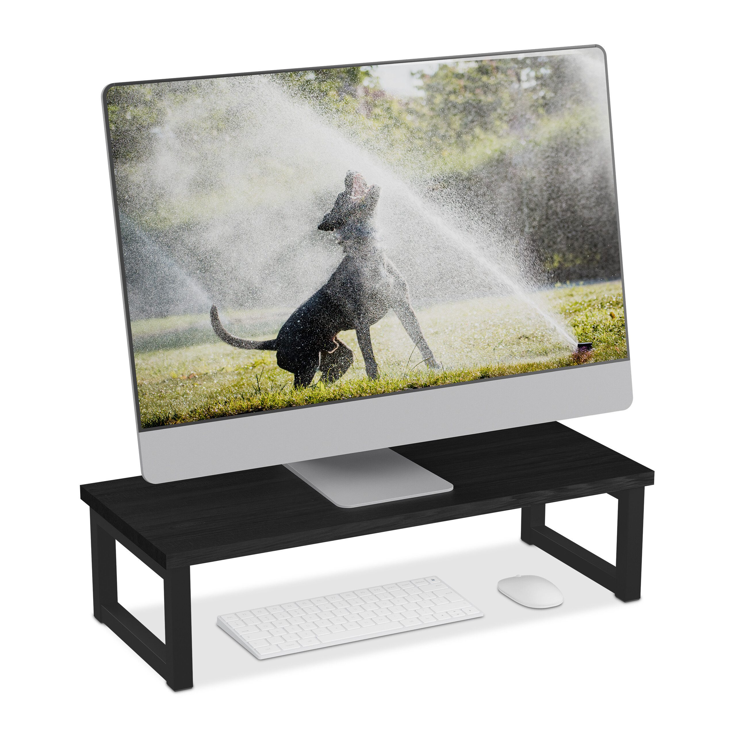 relaxdays Monitorständer im Industrial-Design, (bis 21.7 Zoll, 1-tlg., XL)