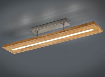 etc-shop LED Deckenleuchte, LED-Leuchtmittel fest verbaut, Warmweiß, Deckenleuchte Deckenlampe Esszimmer Holz LED