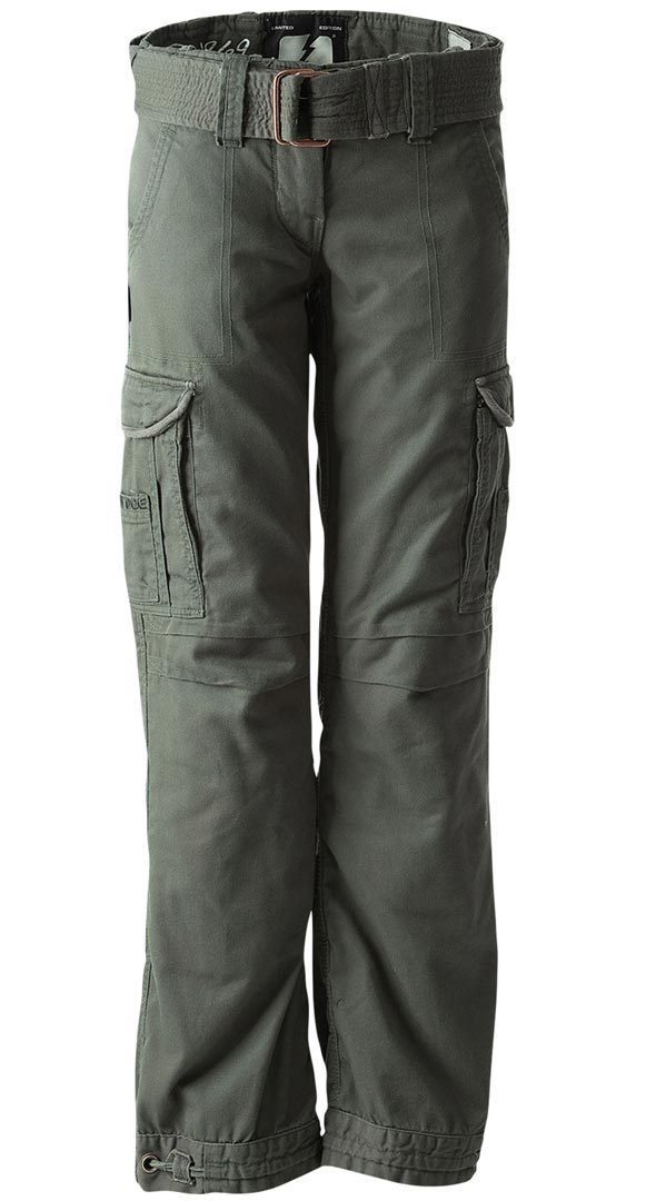 John Doe Motorradhose Cargo Slimcut Hose Olive Knieprotektoren enthalten,wasserdicht