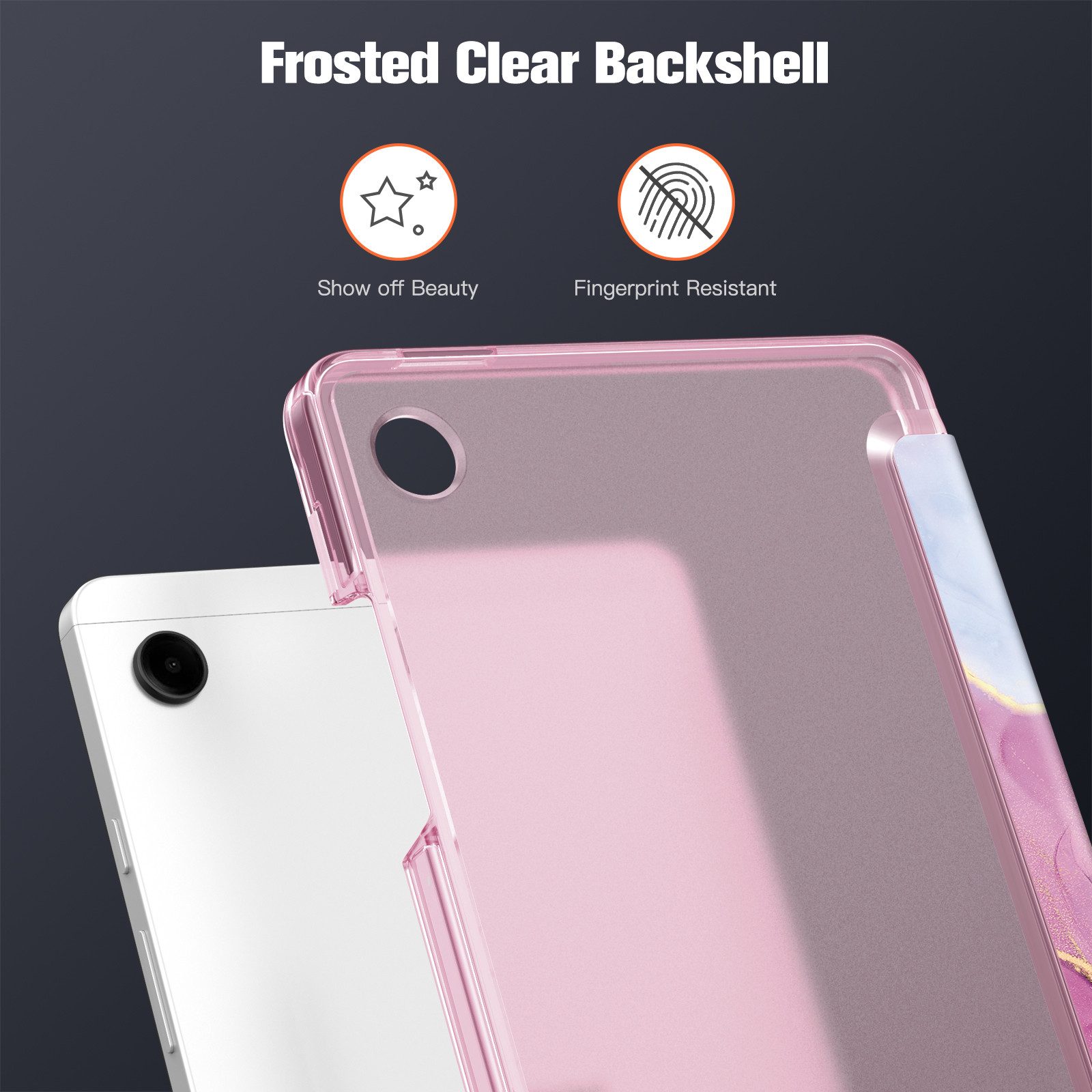Fintie Tablet-Hülle für Samsung Galaxy Tab A11 8,7" 2025/ Tab A9 8.7 Zoll Tablet, Ultra Dünn Schutzhülle mit Transparenter Rückseite – Bild 4 von 5