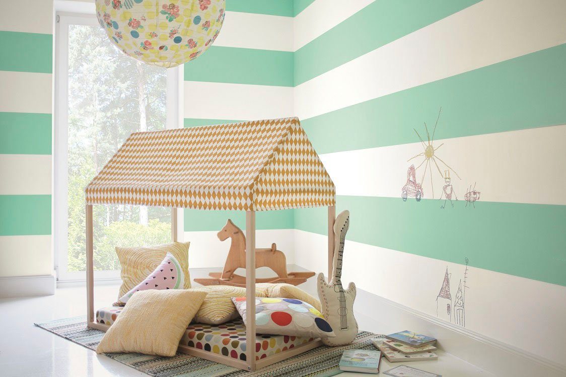 Wandfarbe farbenfreunde, Alpina für Geckogrün 2,5 Kinderzimmer, matt, Liter
