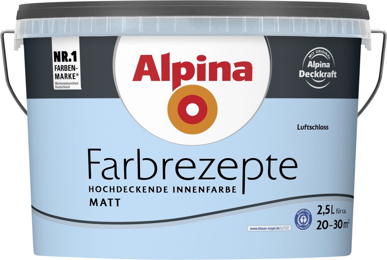 Alpina Wandfarbe Alpina Farbrezepte Luftschloss matt 2,5 L