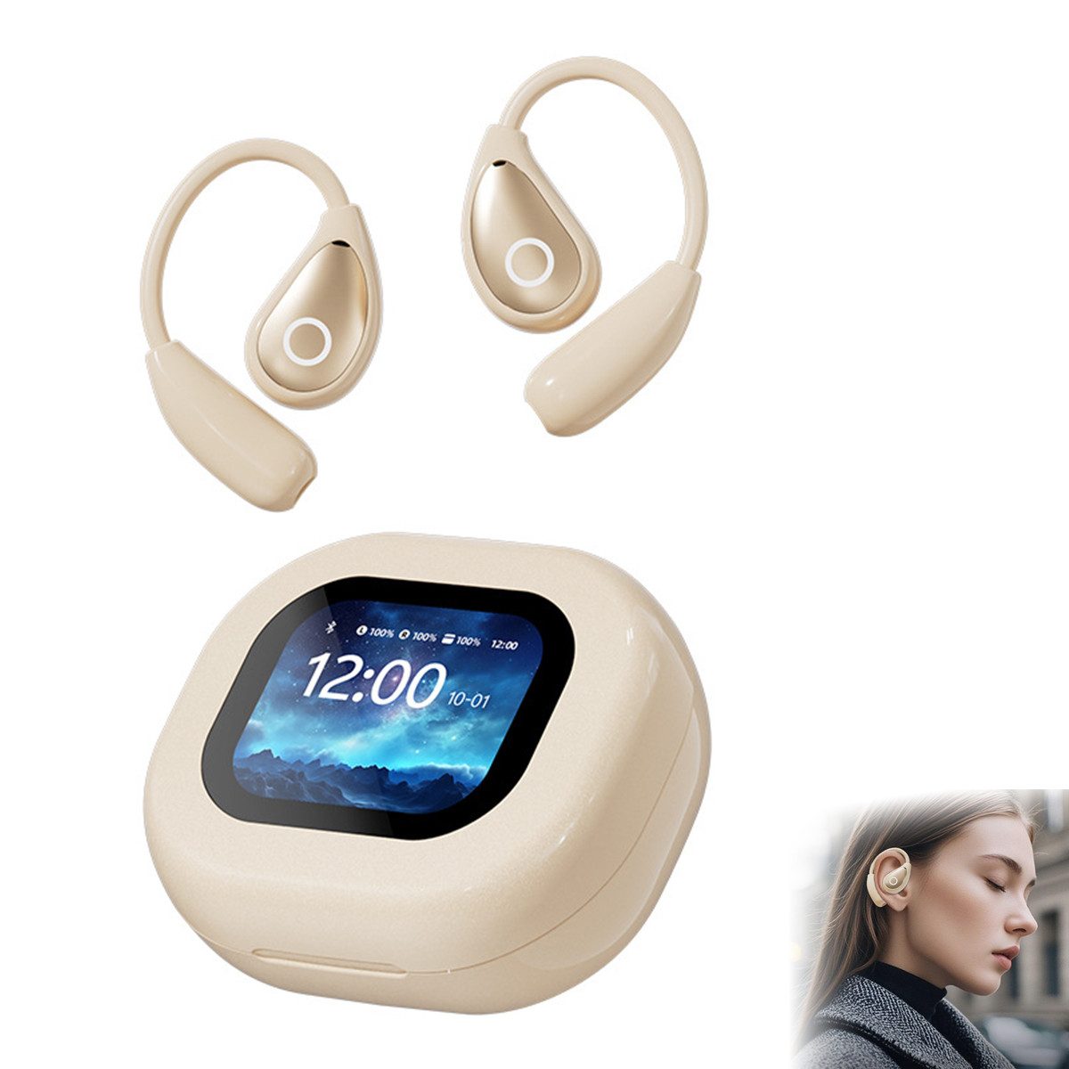 Welikera KI Übersetzer Ohrhörer für iPhone & Android, 144 Sprachen, Drahtlos wireless In-Ear-Kopfhörer