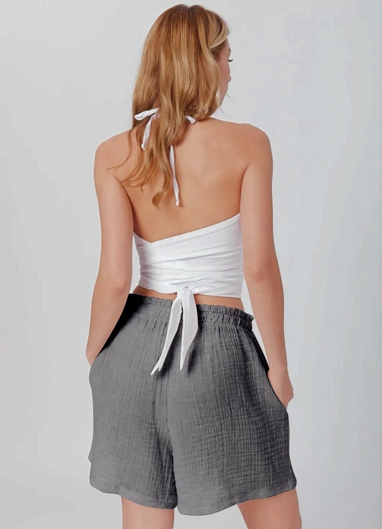 fashionshowcase Shorts Shorts Damen Palazzo-Shorts aus günstig online kaufen