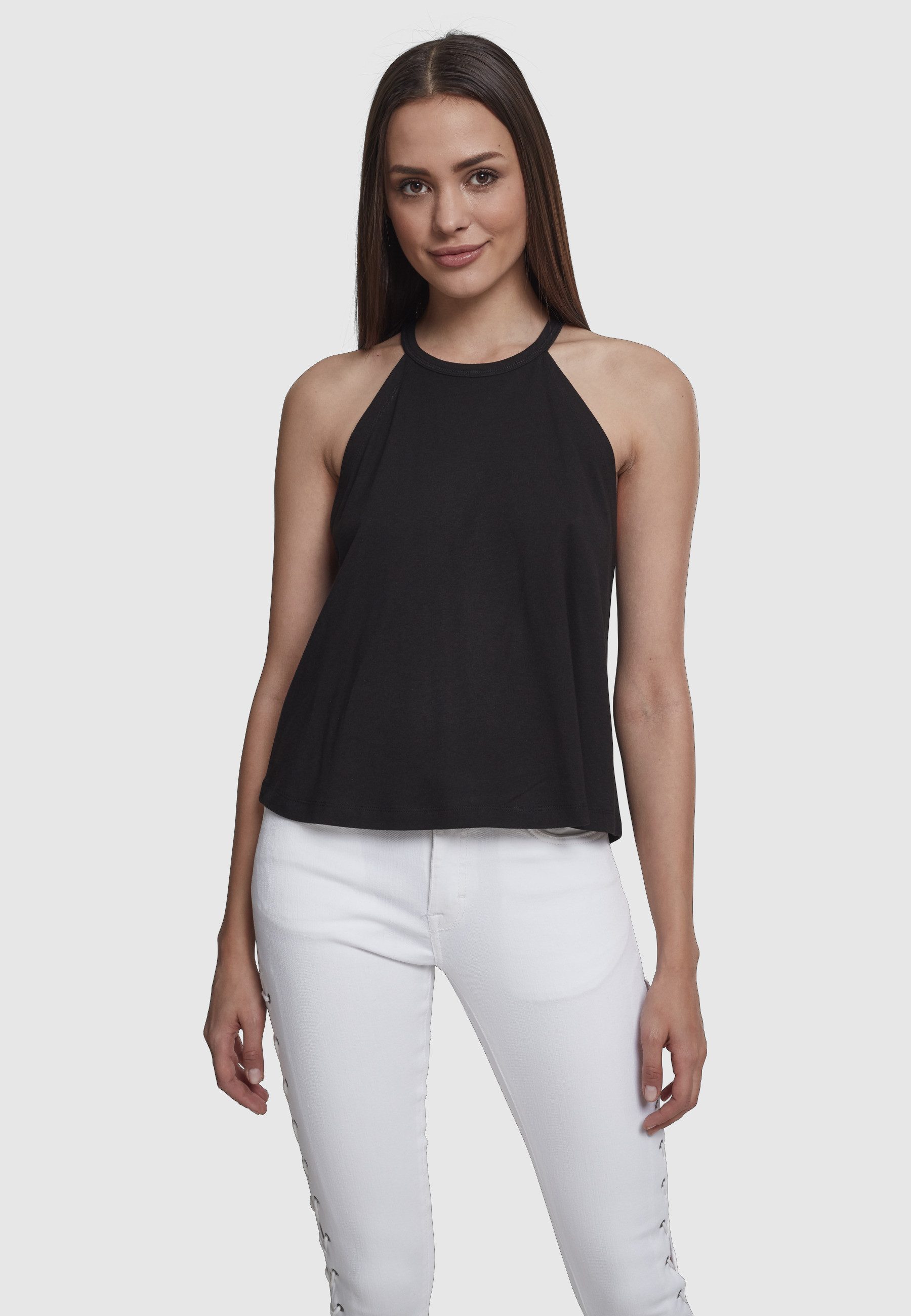 URBAN CLASSICS Tanktop Urban Classics Damen Ladies Neckholder Tanktop (1-tlg)