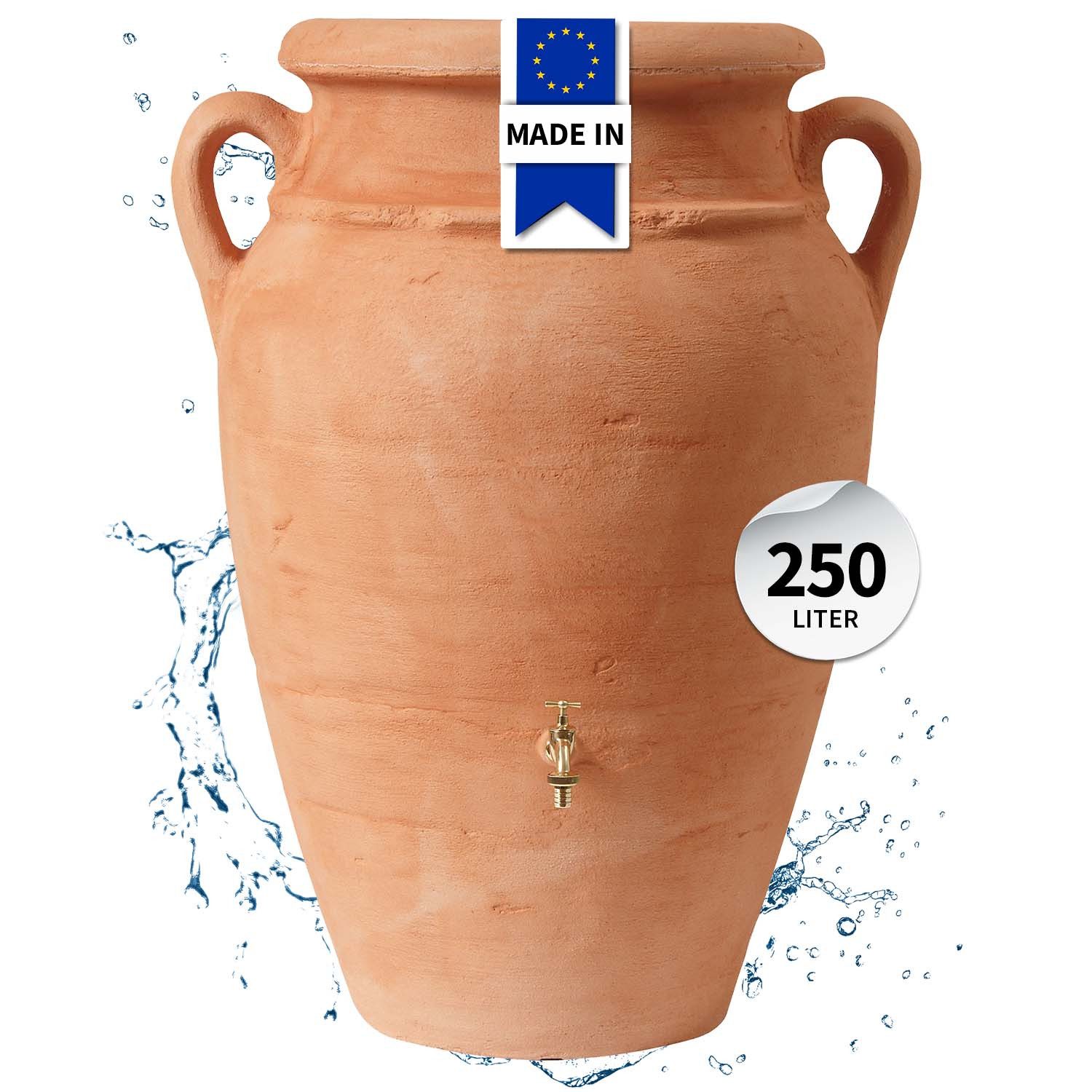 GARANTIA Regentonne ANTIK Amphore 250 Liter terrakotta
