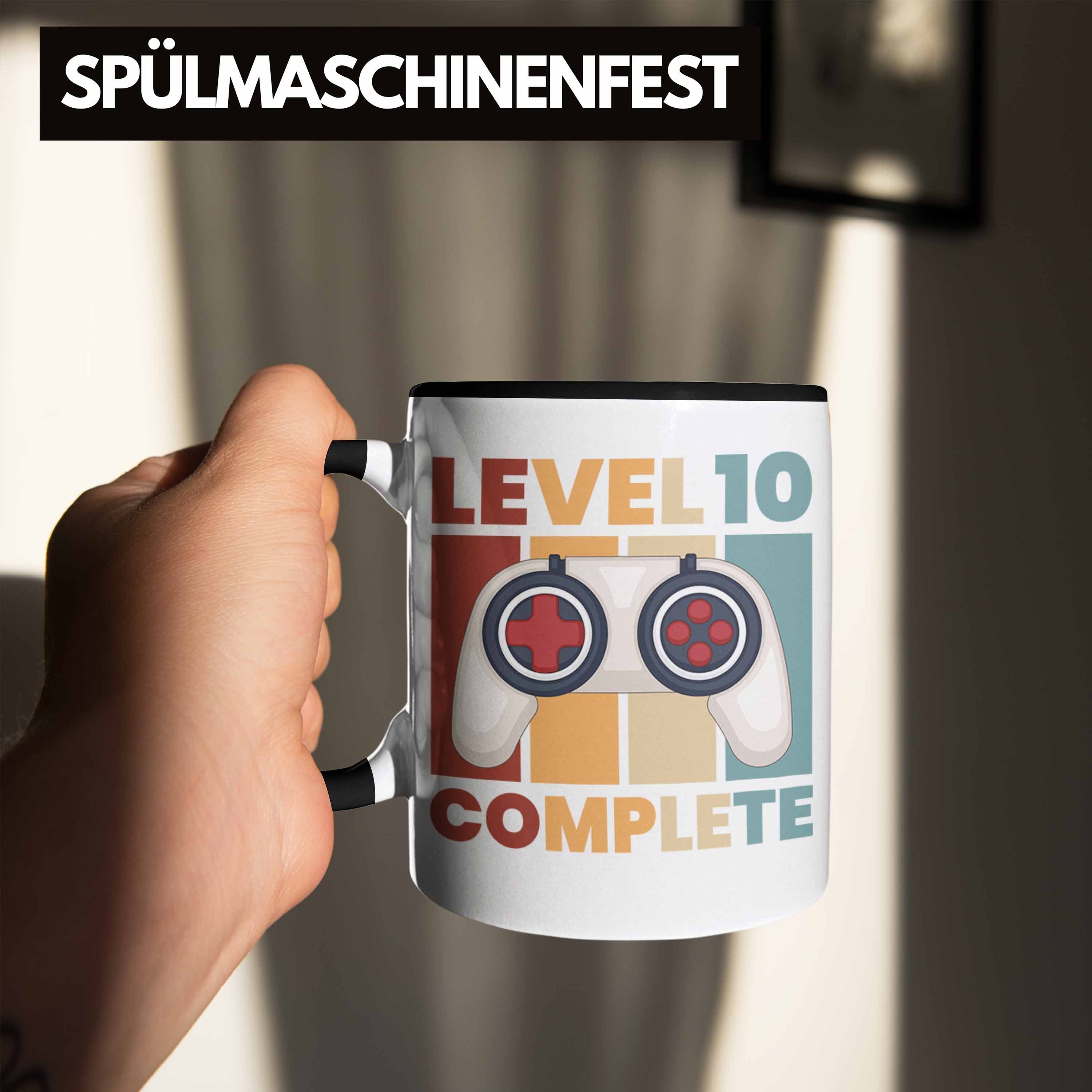 Trendation Tasse Trendation - Gamer 10. Geschenk 10 Schwarz Geburtstagsgeschenk Jungen Jahre Geburtstag Jungs Tasse Zocker Alt Idee