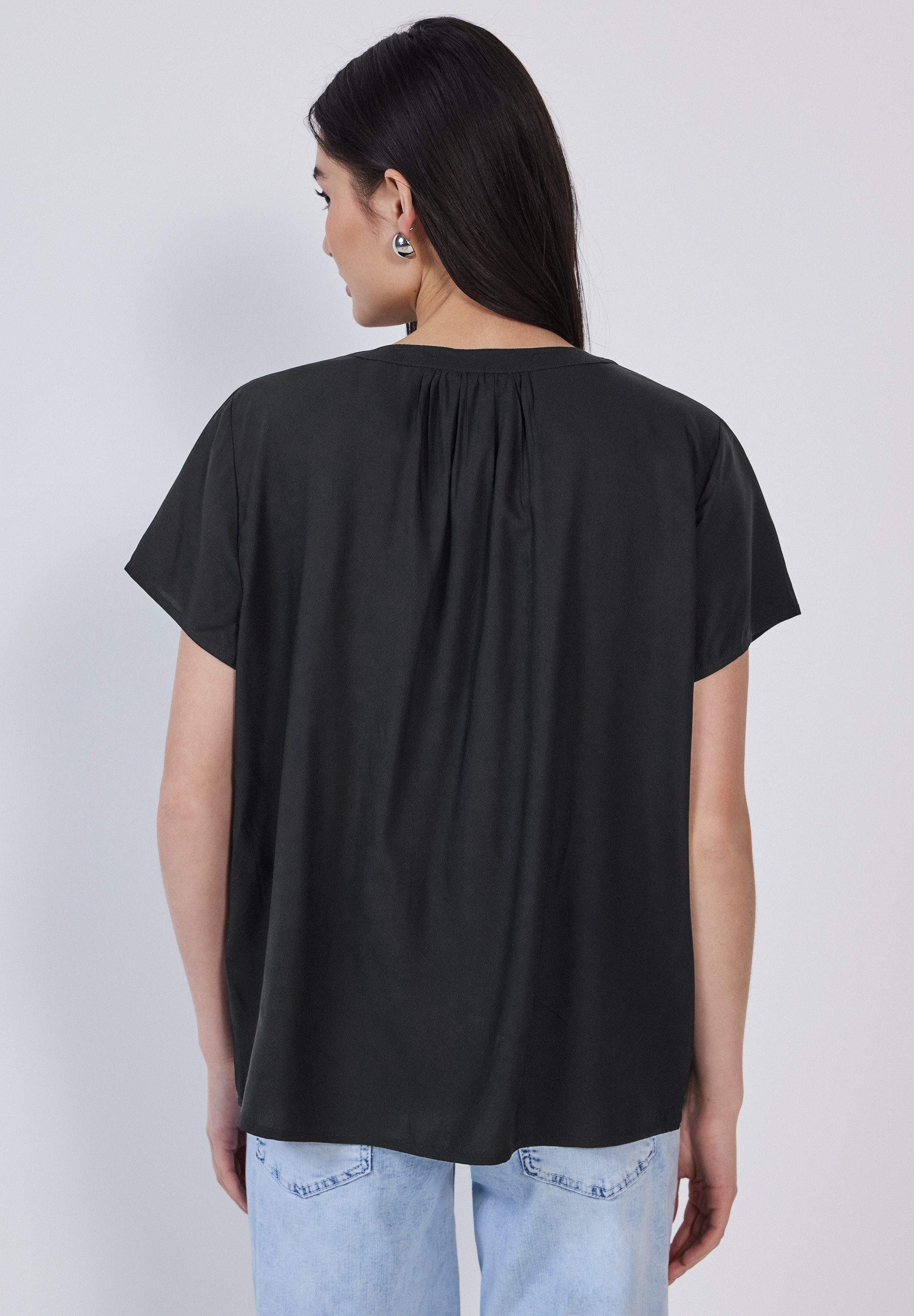 STREET ONE STUDIO Shirtbluse mit geschlitztem günstig online kaufen