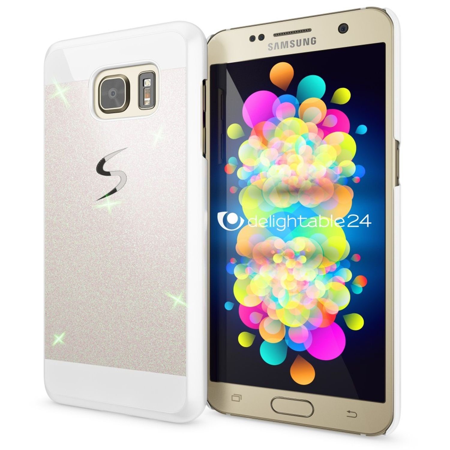 Nalia Smartphone-Hülle Samsung Galaxy S7, Glitzer Hülle / Case / Cover / Schutzhülle