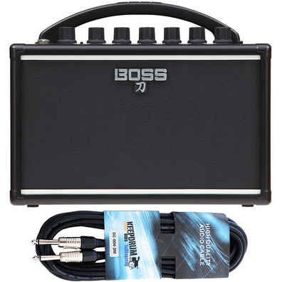 Boss by Roland E-Gitarre Boss Katana Mini Gitarren Verstärker mit Kabel