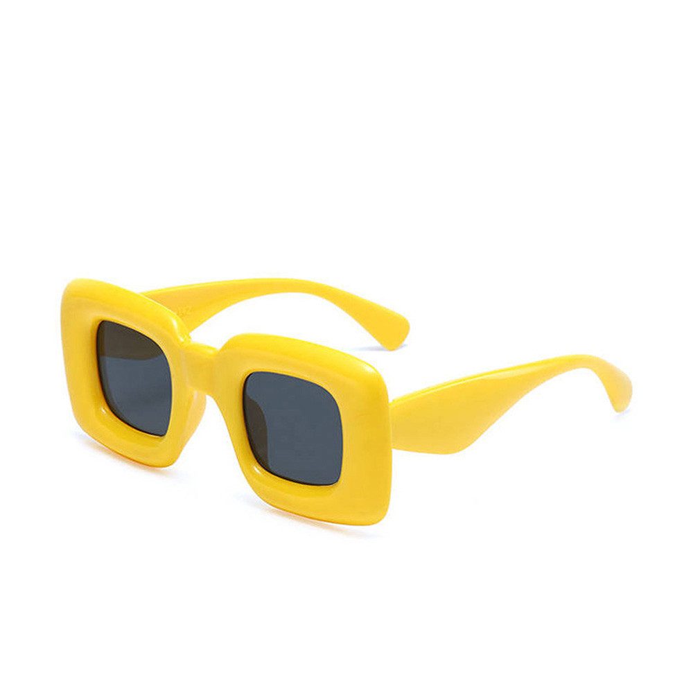 Fivejoy Sonnenbrille Aufgeblasene Sonnenbrillen, trendige quadratische Sonnenbrillen (1-St)