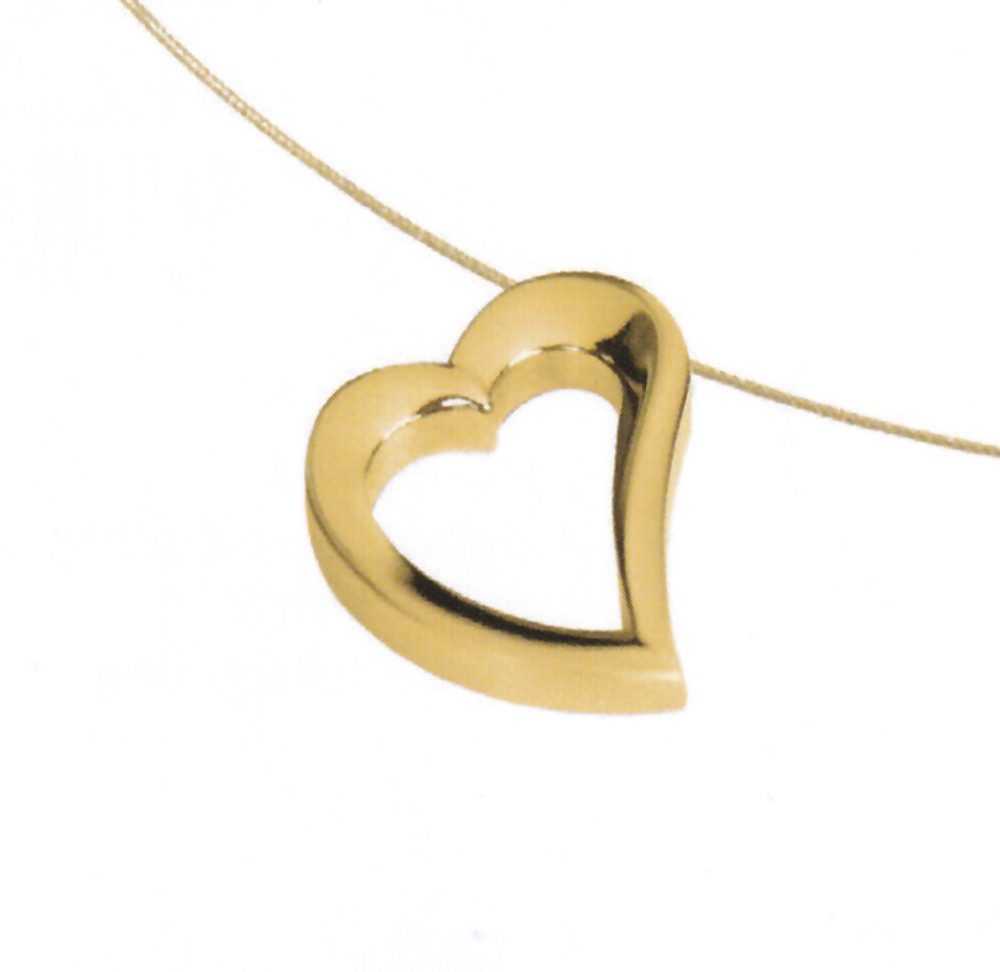 Boccia Collier Boccia Titanium Herz-Anhänger - ohne Kette - 0750-05