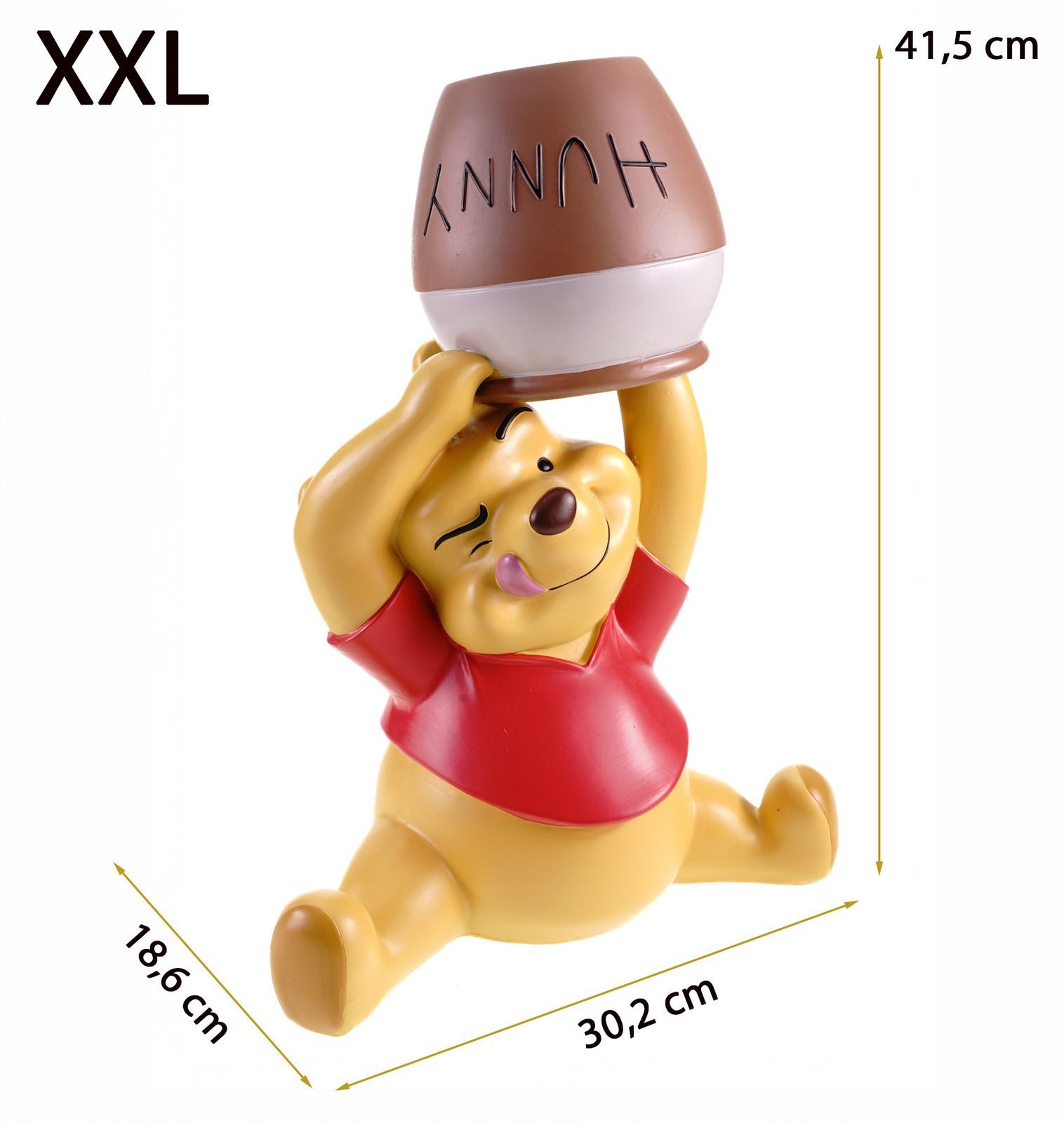 Disney Gartenfigur Gartenfigur Winnie Pooh 40 cm Dekorative Polyresin-Figur günstig online kaufen