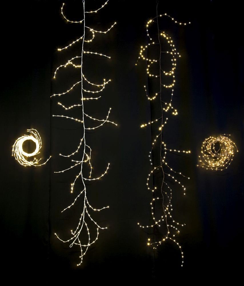 braun, variabel als Dioden aussen, LED-Lichterkette Weihnachtsdeko warmw. 240 KONSTSMIDE Lichterkranz/Lichtergirlande,