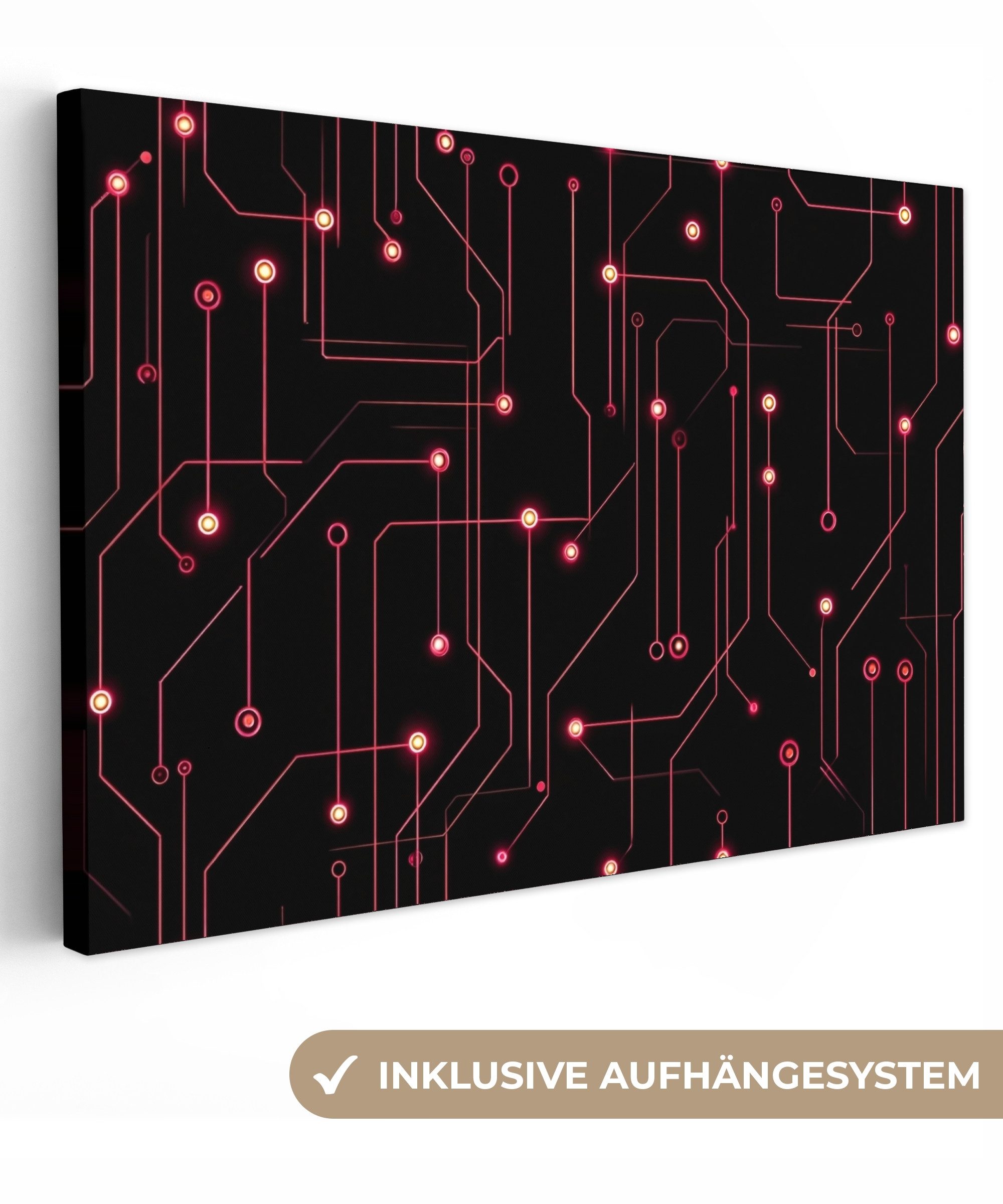 OneMillionCanvasses® Leinwandbild Spiele - Linien - günstig online kaufen