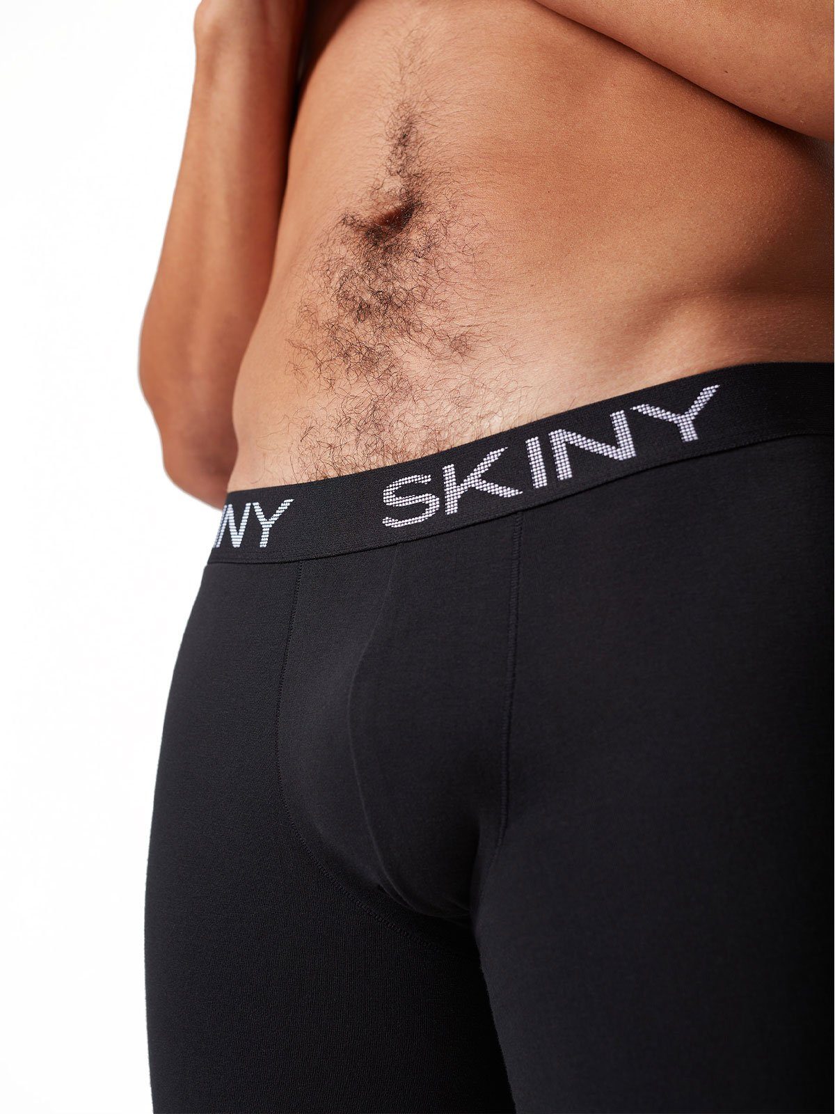 Skiny Retro Pants Herren Pant long leg 2er Pack Cotton Multipack (Packung, 2-St) biologisch abbaubar