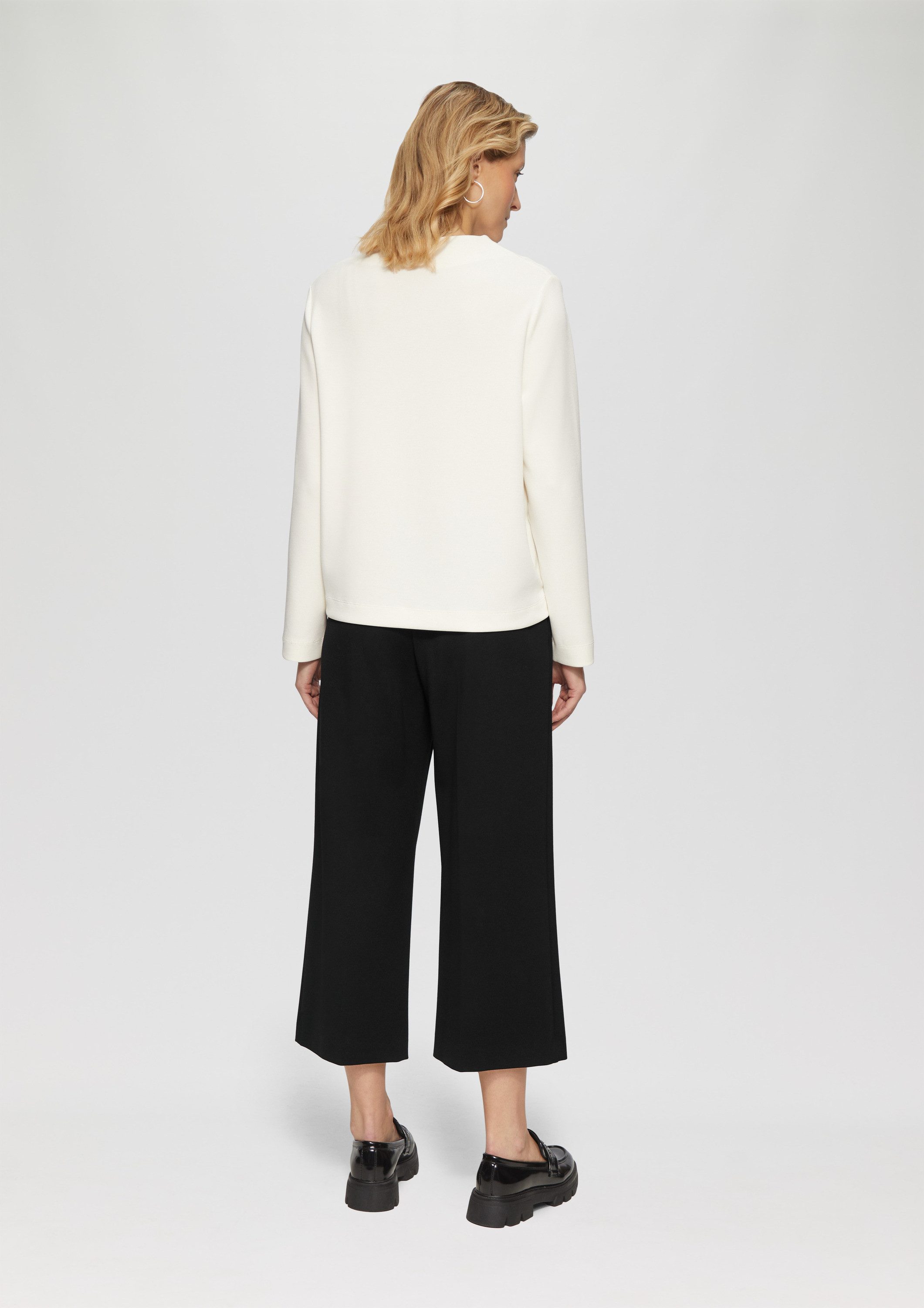 s.Oliver Culotte Hose Culotte aus Interlock-Jersey mit Elastikeinsatz