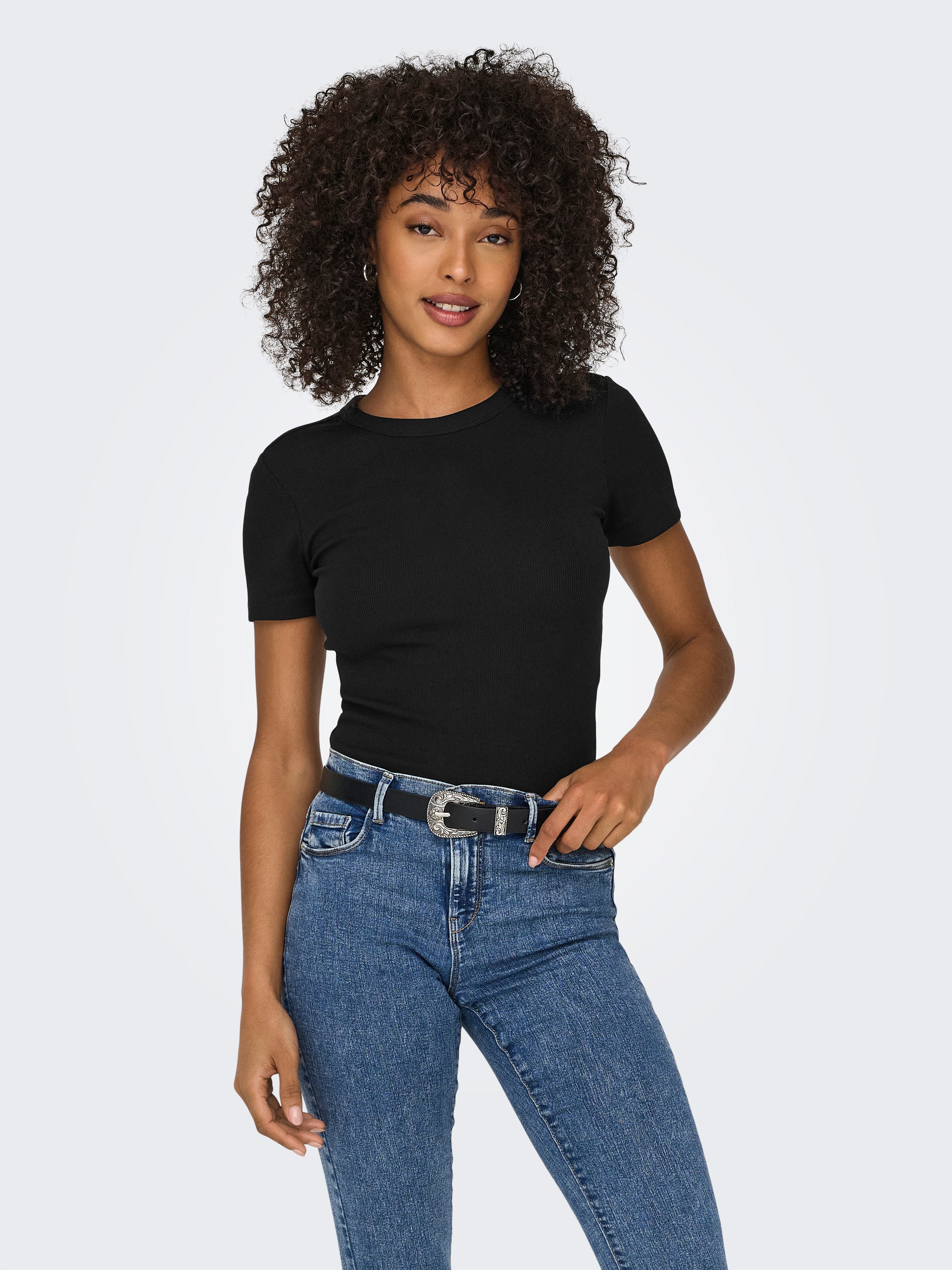 ONLY Kurzarmshirt ONLEASY S/S O-NECK TOP günstig online kaufen