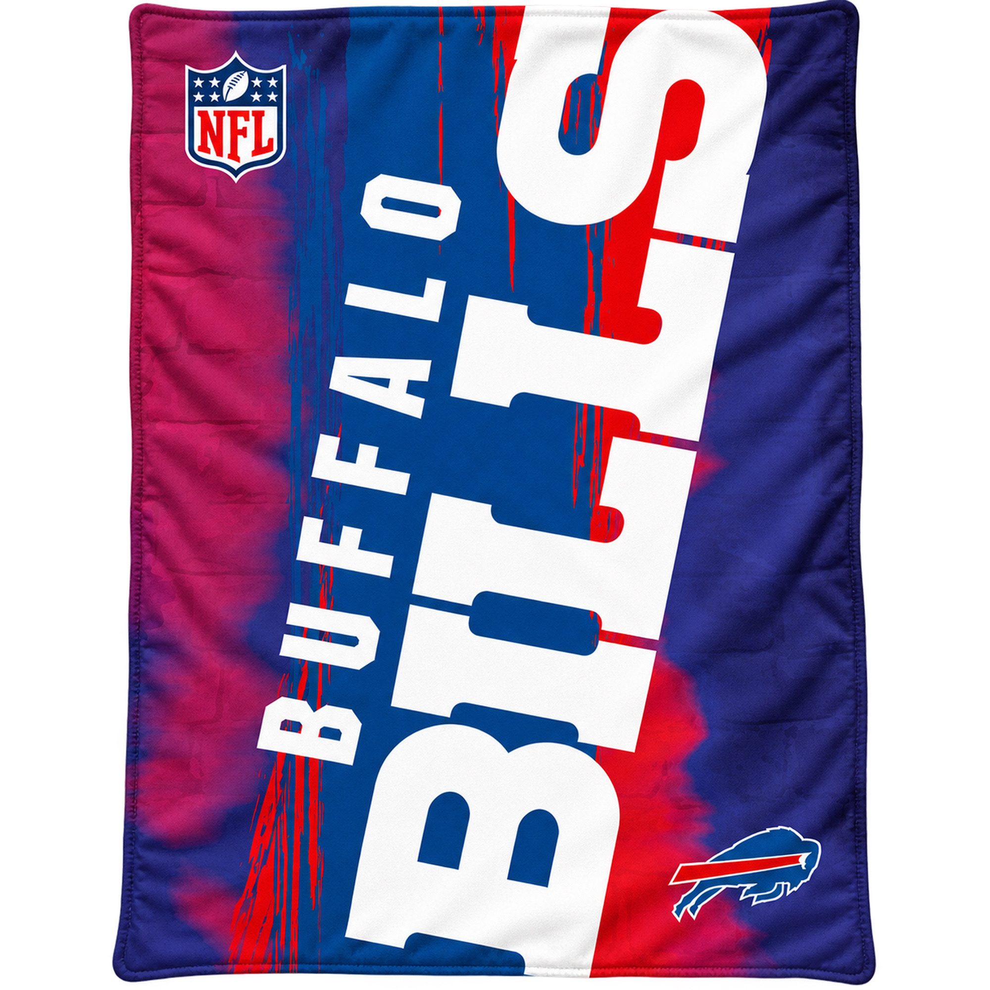 Wohndecke NFL Buffalo Bills Decke NEW 2026 150 x 200cm, BERONAGE, passend zur Bettwäsche, ideal für Sofa, Couch, Bett, Auto, Camping