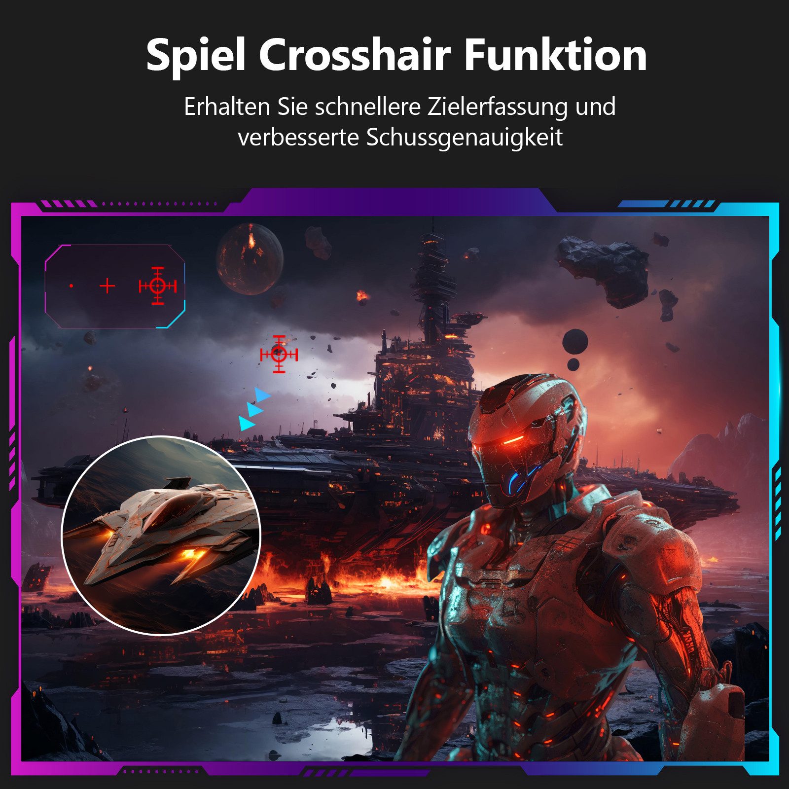 Z-EDGE LED 24.5” 240Hz IPS HDR 350cd/m² 1080P 1ms 16:9 Gaming-Monitor (1920x1080 px, FHD, 1 ms Reaktionszeit, 240 Hz, IPS)