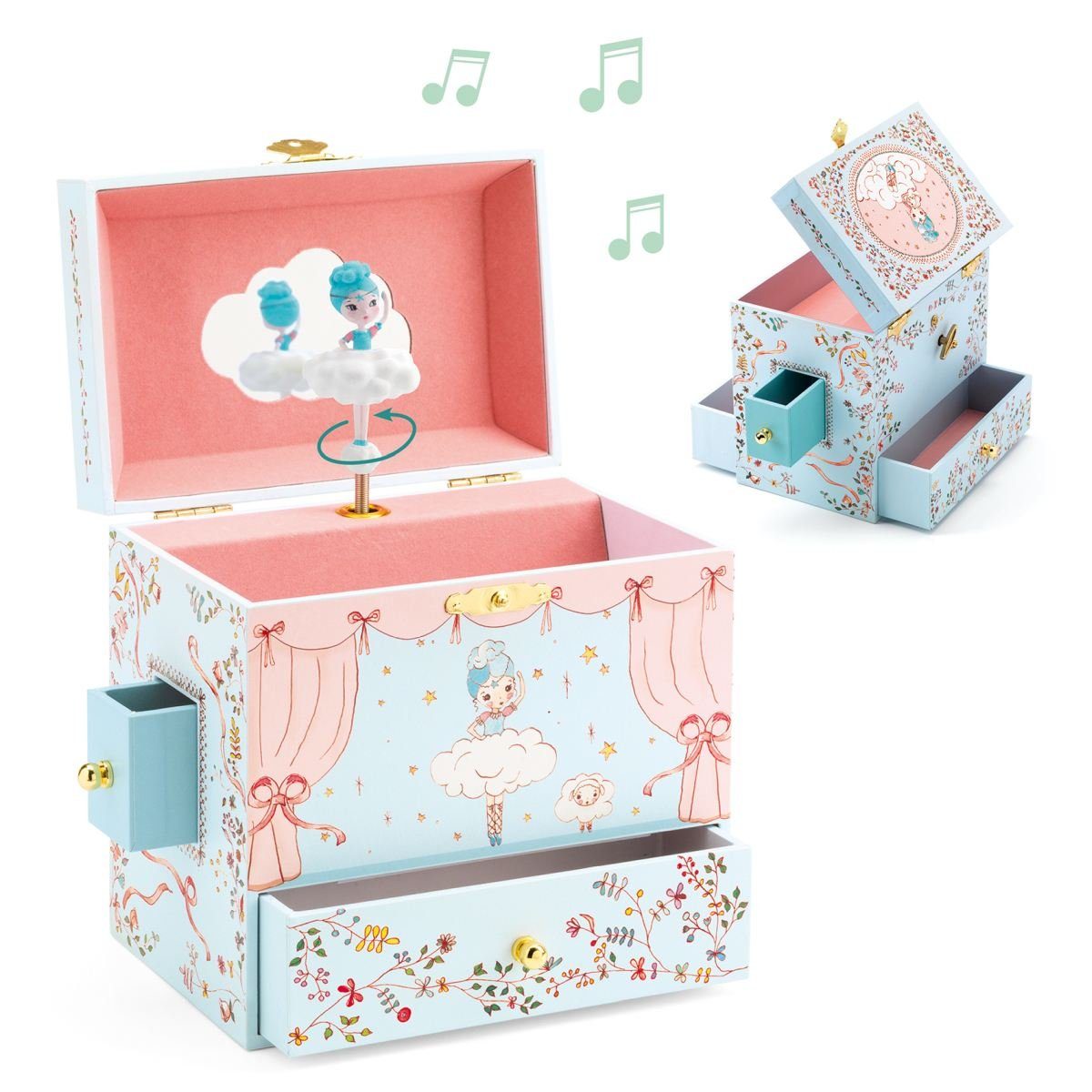 DJECO Schmuckkasten Schmuckkästchen Ballerina Schmuckkasten Spieluhr günstig online kaufen