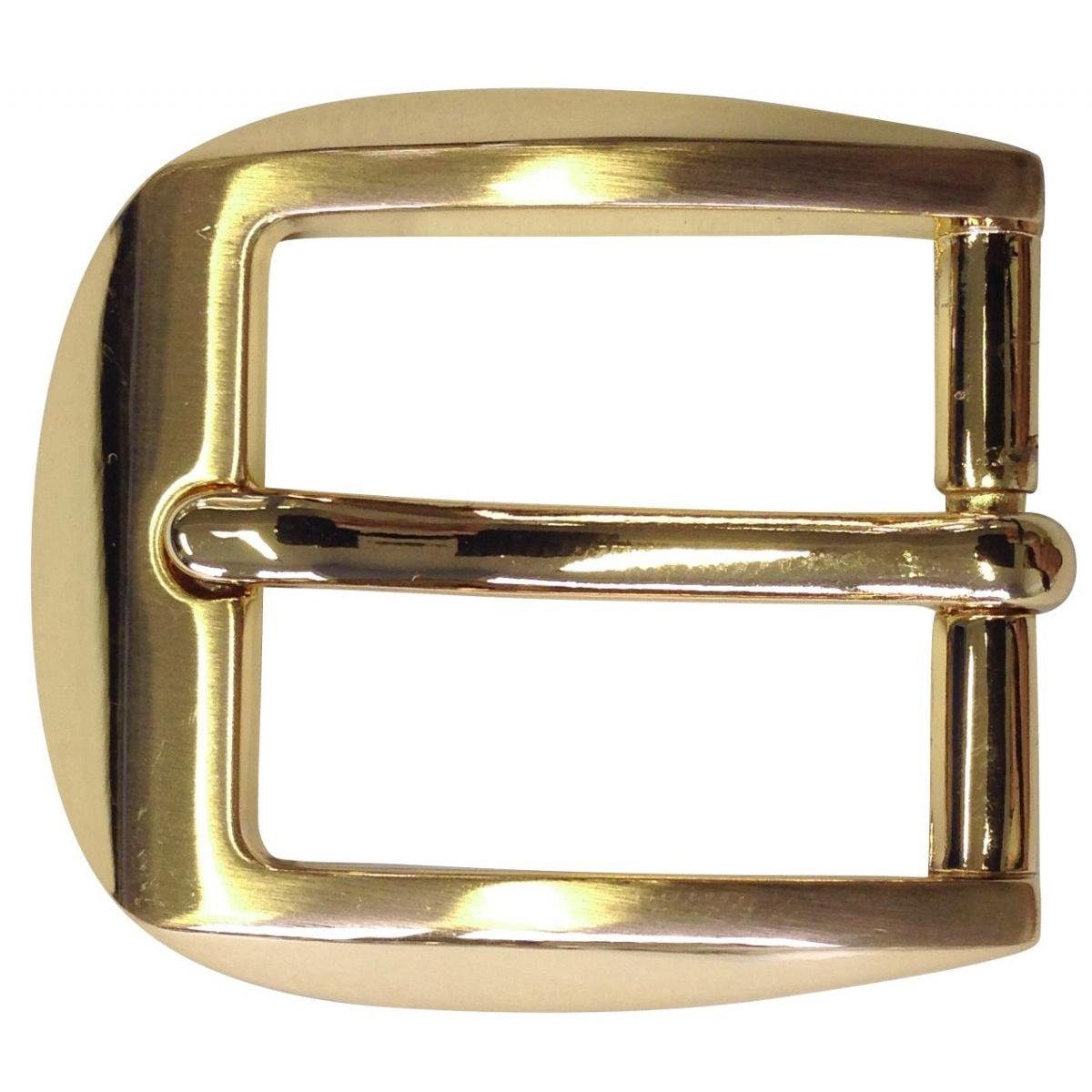 BELTINGER Gürtelschnalle 2,5 cm - Gürtelschließe 25mm - Dorn-Schließe - Gürtel bis zu 2.5cm Gold