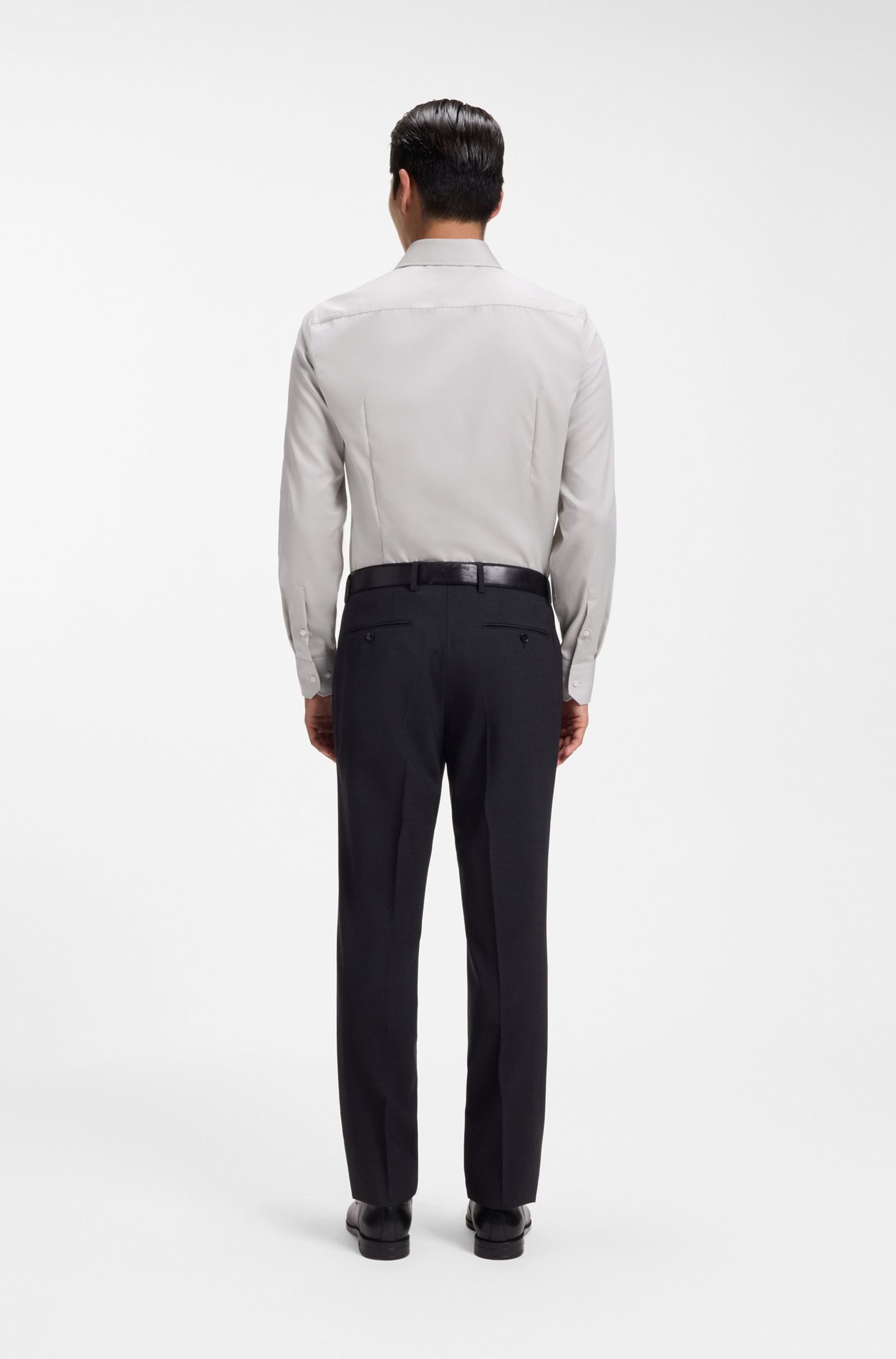 BOSS Businesshemd H-Hank aus knitterfreier Twill-Baumwolle (1-tlg)