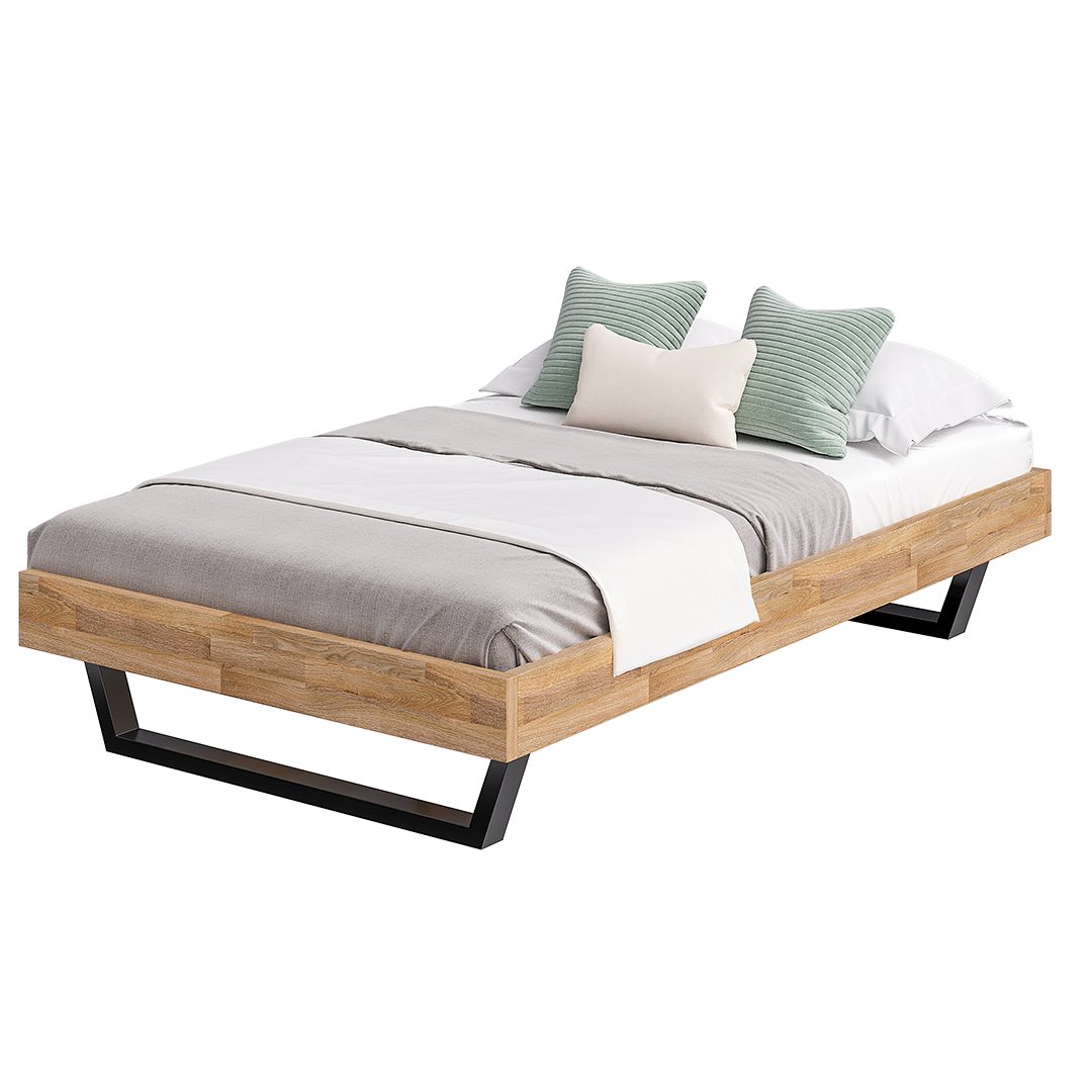 skølm Massivholzbett Alver, natur geölt mit günstig online kaufen