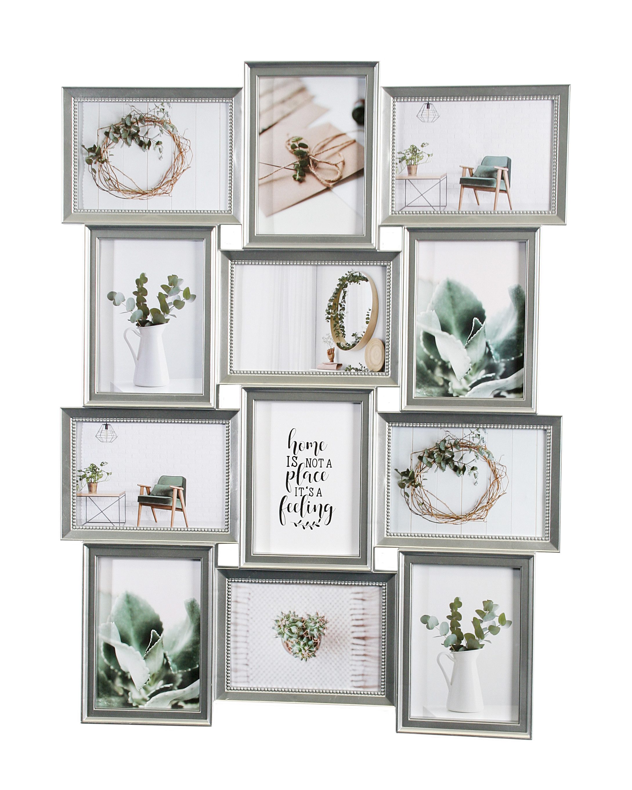 Wackadoo Living Bilderrahmen Collage Fotocollage, Galerie, für 12 Bilder, Großes Fotoforamt 13x18 cm. Reduzierter Preis € 33,49. Unverbindliche Preisempfehlung € 44,99
