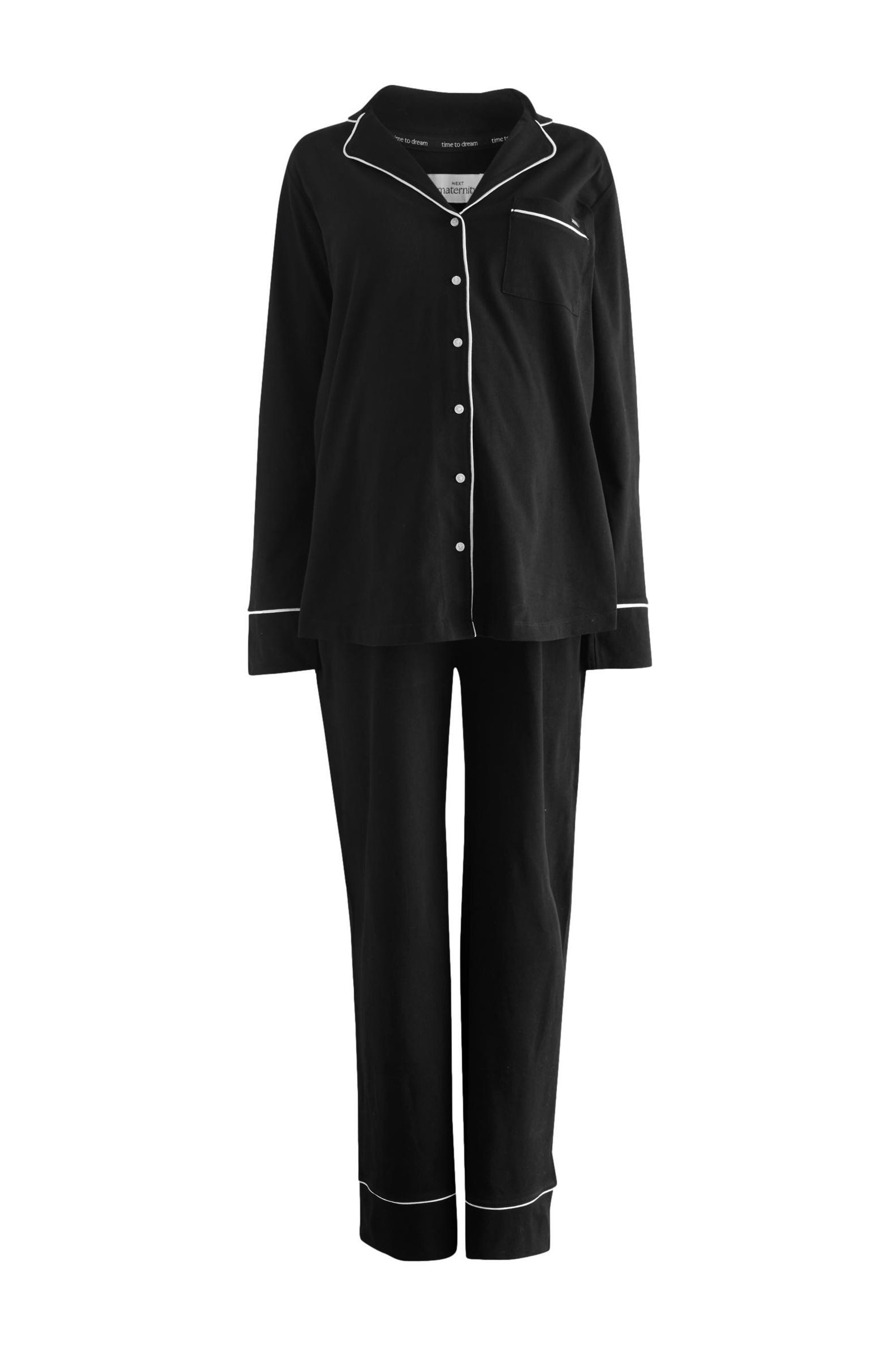 Next Pyjama Durchgeknöpfter Jersey-Schlafanzug, Umstandsmode (2 tlg)