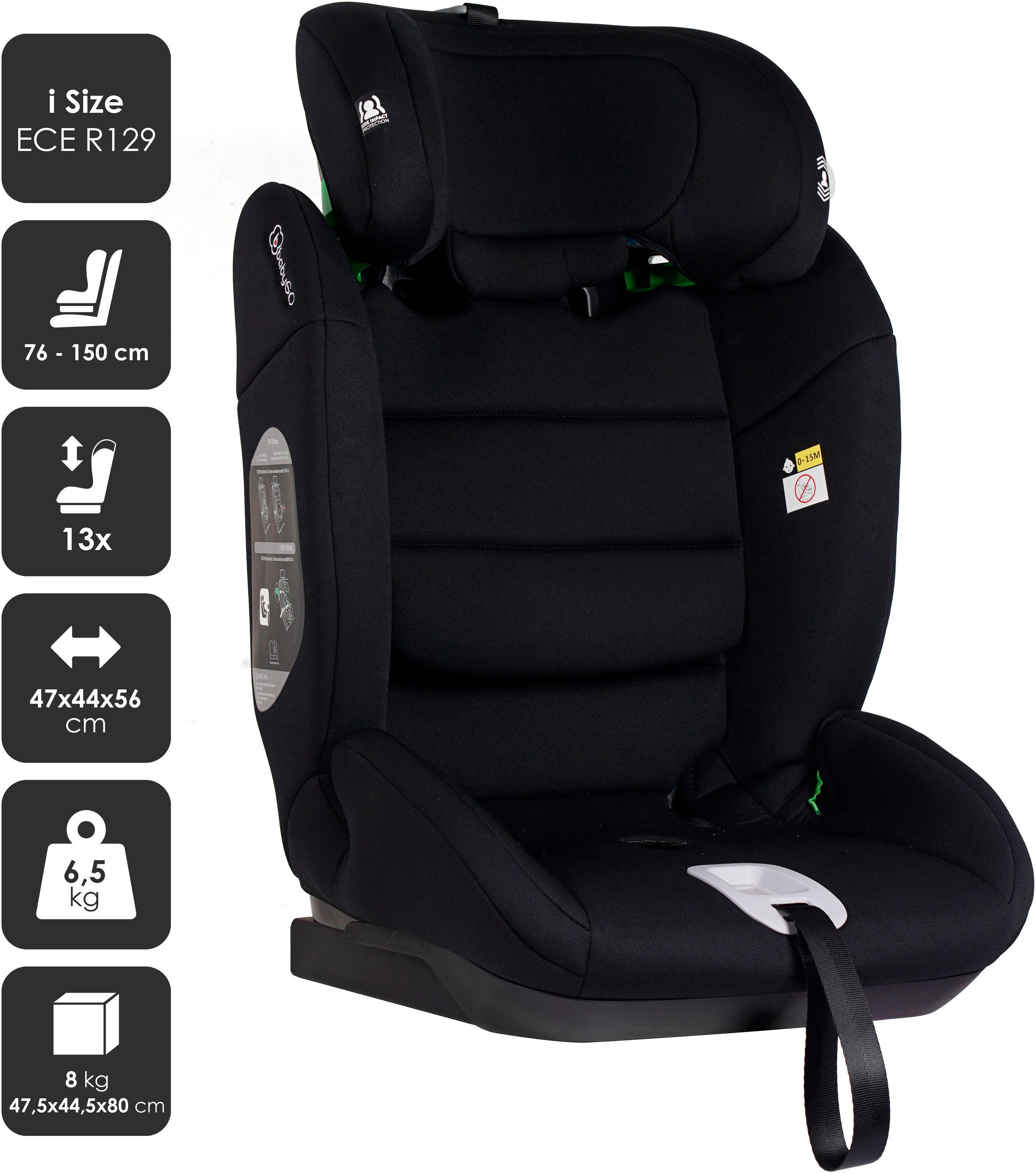 BabyGo Autokindersitz Lumo, ab: 76 cm, bis: 150 cm