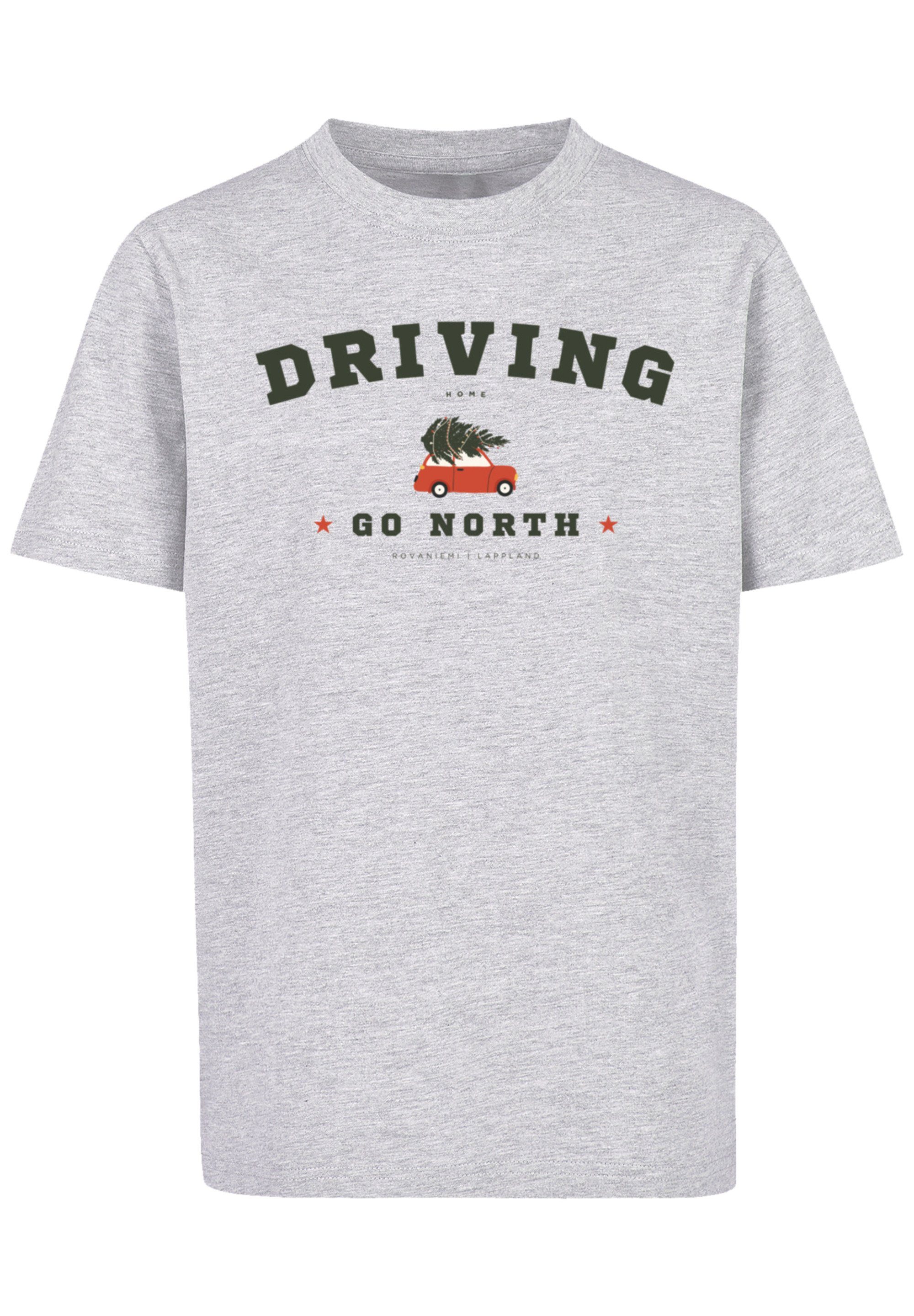 Weihnachten, Driving Geschenk, F4NT4STIC grey heather T-Shirt Home Logo Weihnachten
