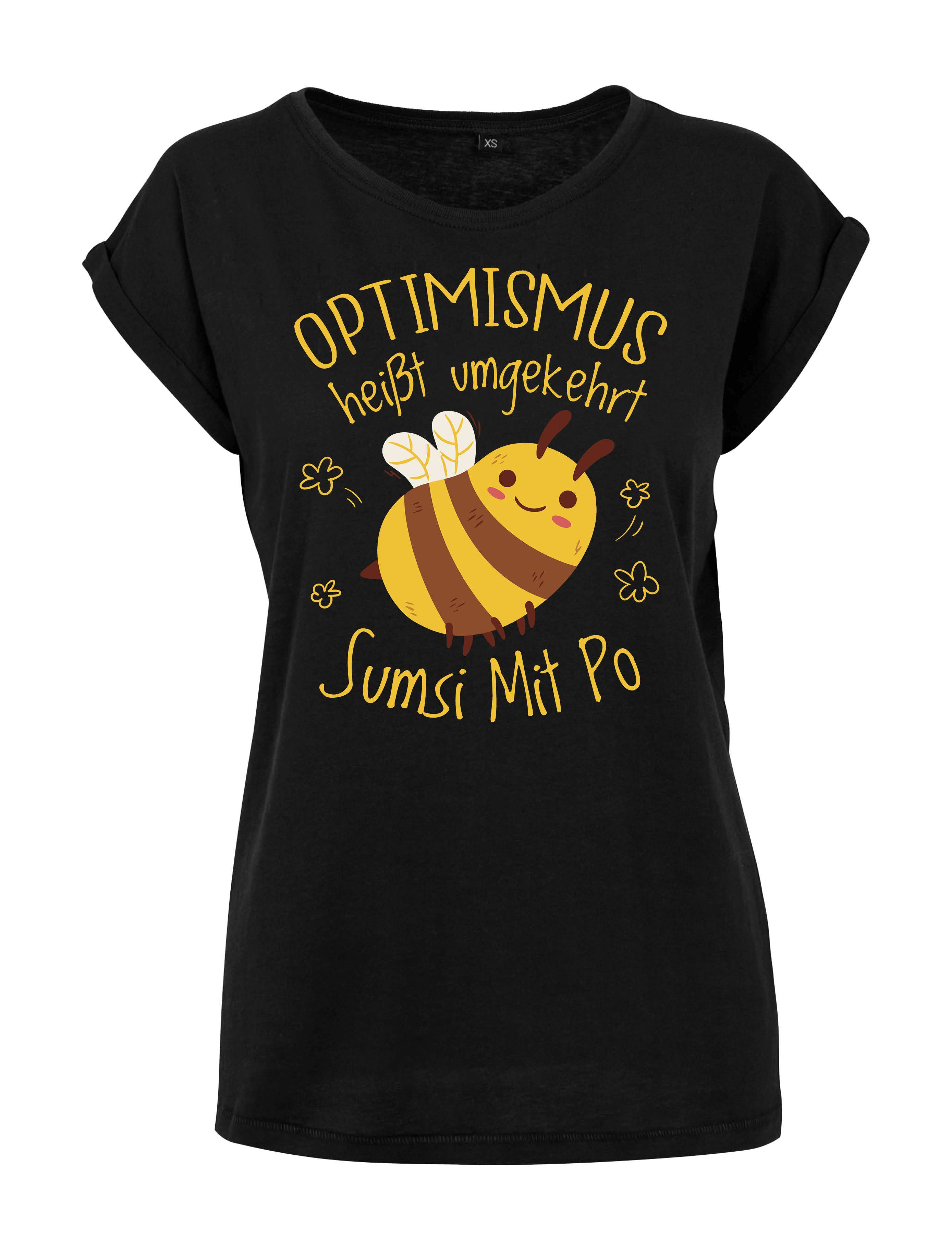 Youth Designz Print-Shirt "Optimismus Sumsi Mit Po" Damen T-Shirt mit lusti günstig online kaufen