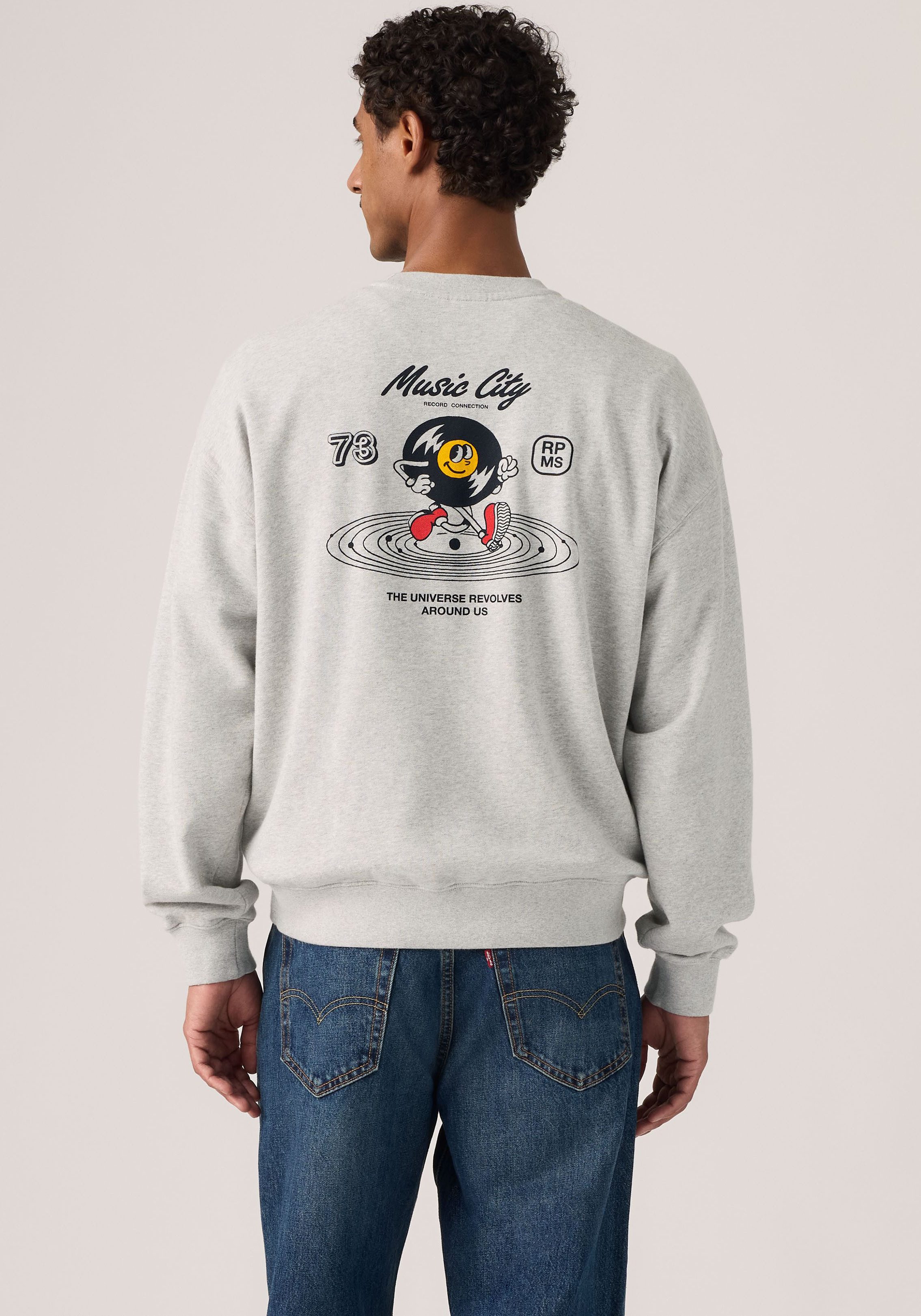 Levi's® Sweatshirt SUNSET CREW Rückenteil mit plakativen Druck