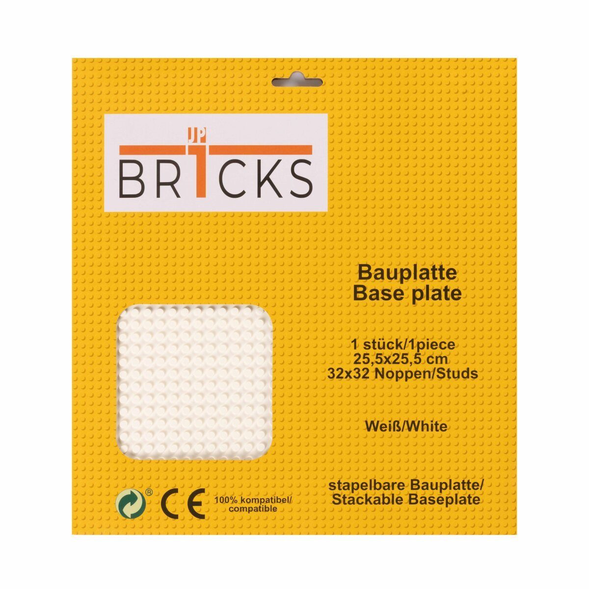 Wisam BR1CKS Baseplate White 32x32 Spielbausteine
