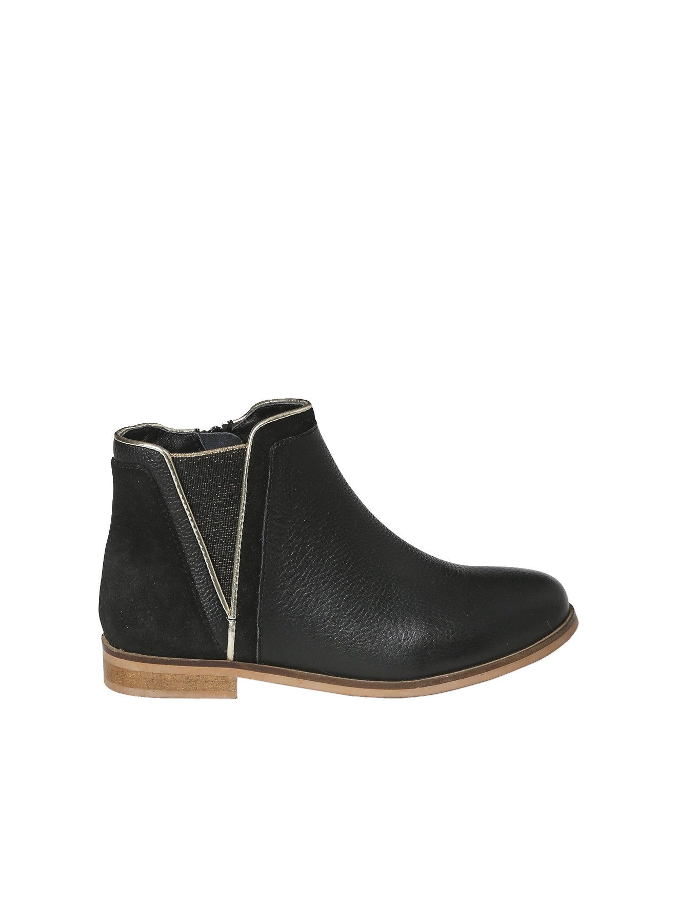 Mädchen Boots mit Reißverschluss und Dehneinsatz Stiefelette