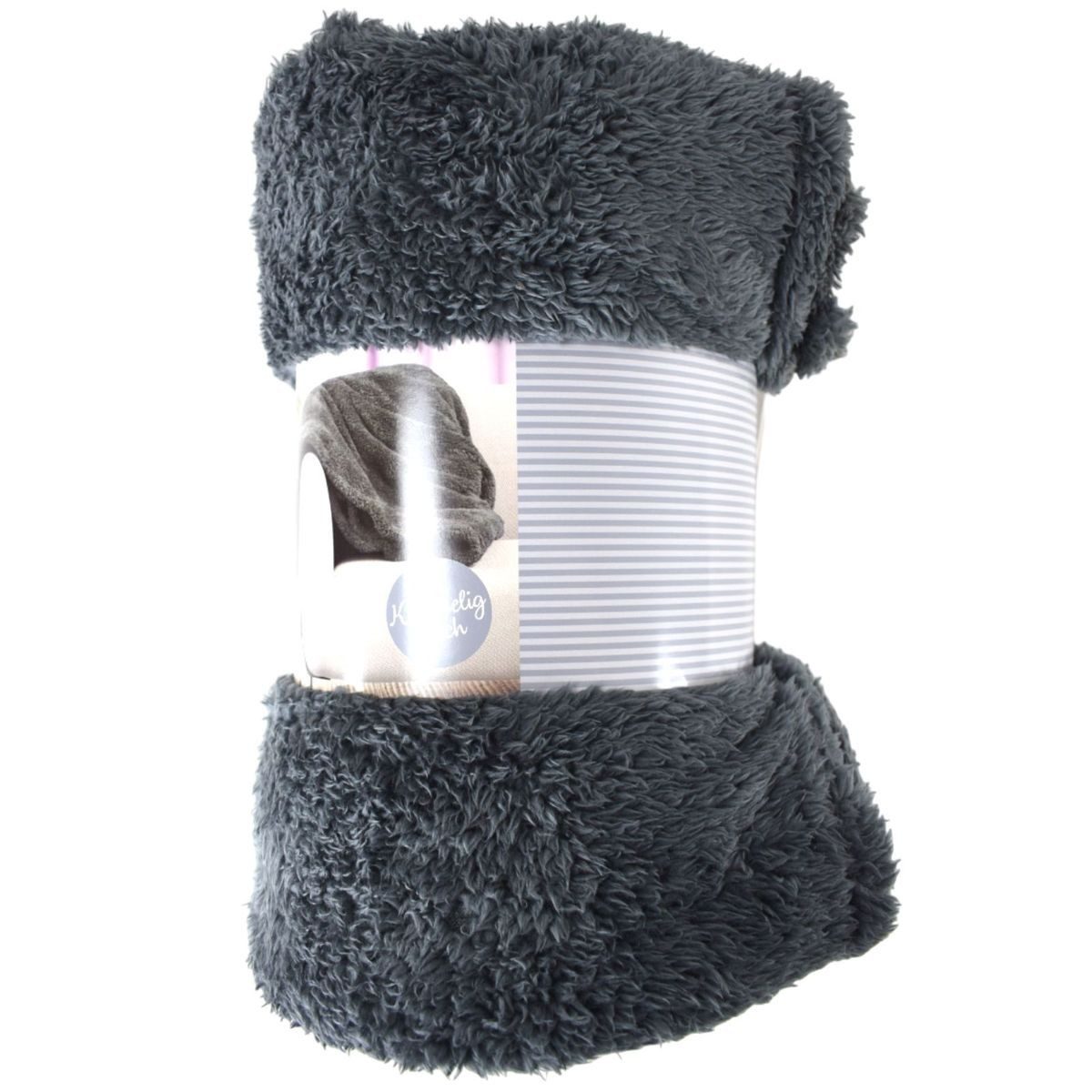 Wohndecke Kuschel- und Wohndecke in Teddy Fleece Optik 150 x 200cm flauschig, Fashion Zone, weich & wärmespeichernd