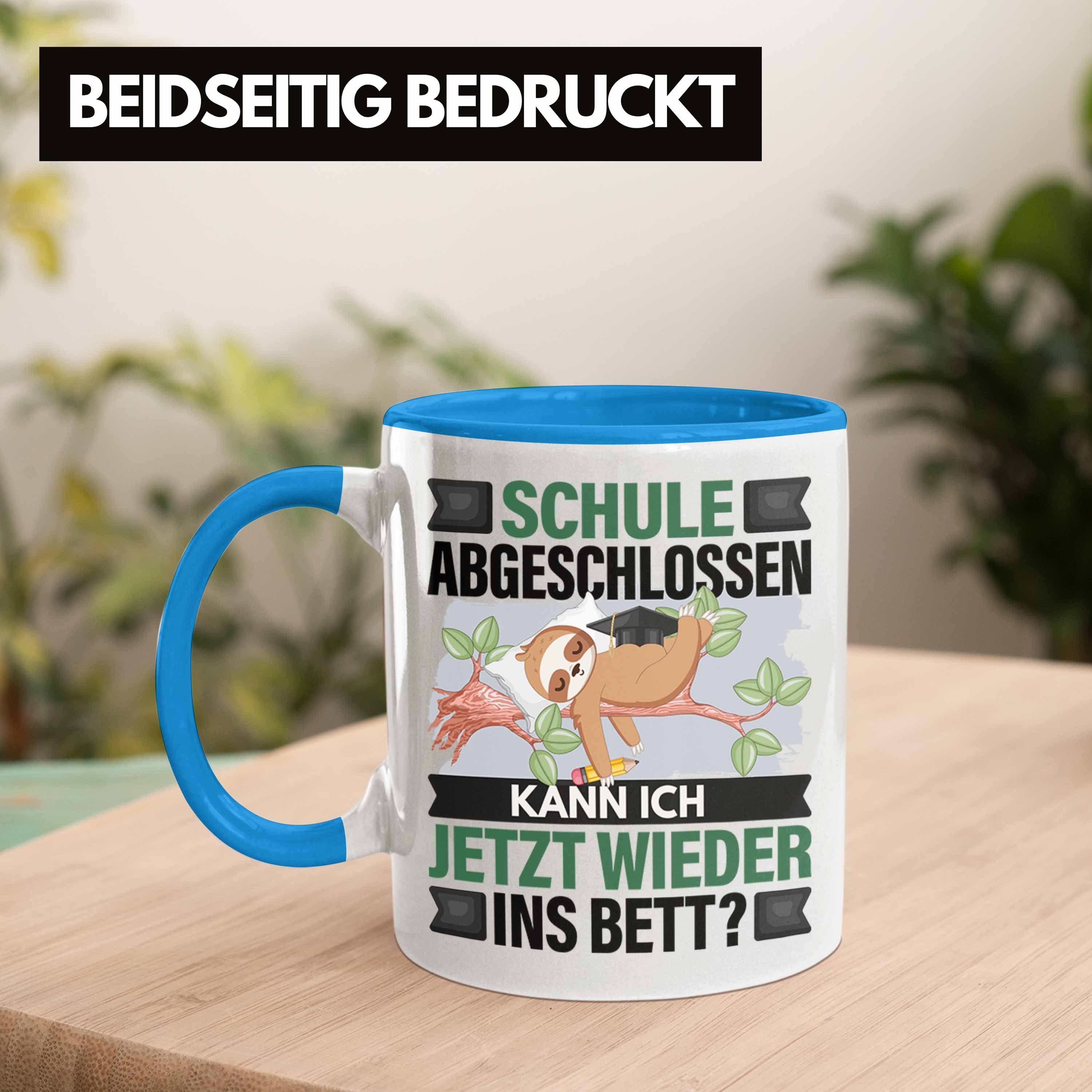 Tasse Besta Lustiger Tasse Abi Schule Abi Trendation Geschenk Spruch Abgeschlossen 2023 Blau