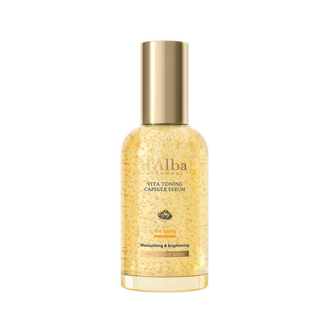 d'Alba Gesichtsserum Leichtes Vitamin-Serum mit weißem Trüffel, Niacinamide, Vitamin C und Sanddornwasser, 1-tlg., mit Ceramide NP, Panthenol und Coenzym Q10