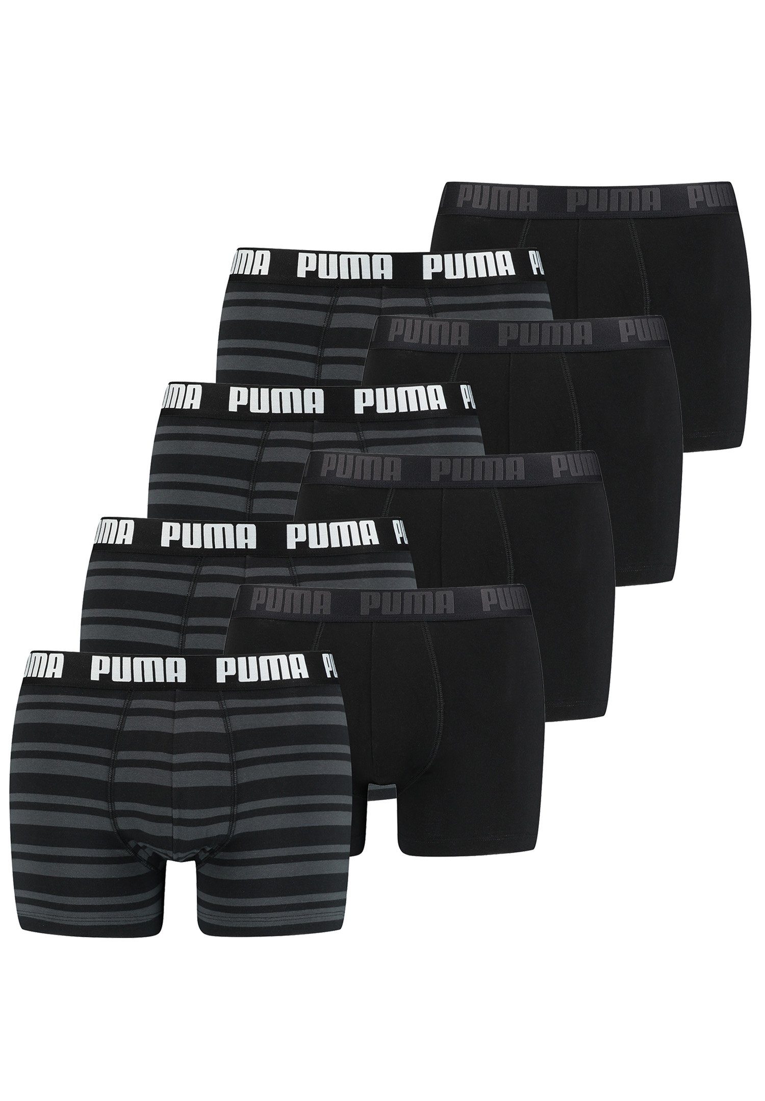 PUMA Boxershorts HERITAGE STRIPE BOXER 8er Pack