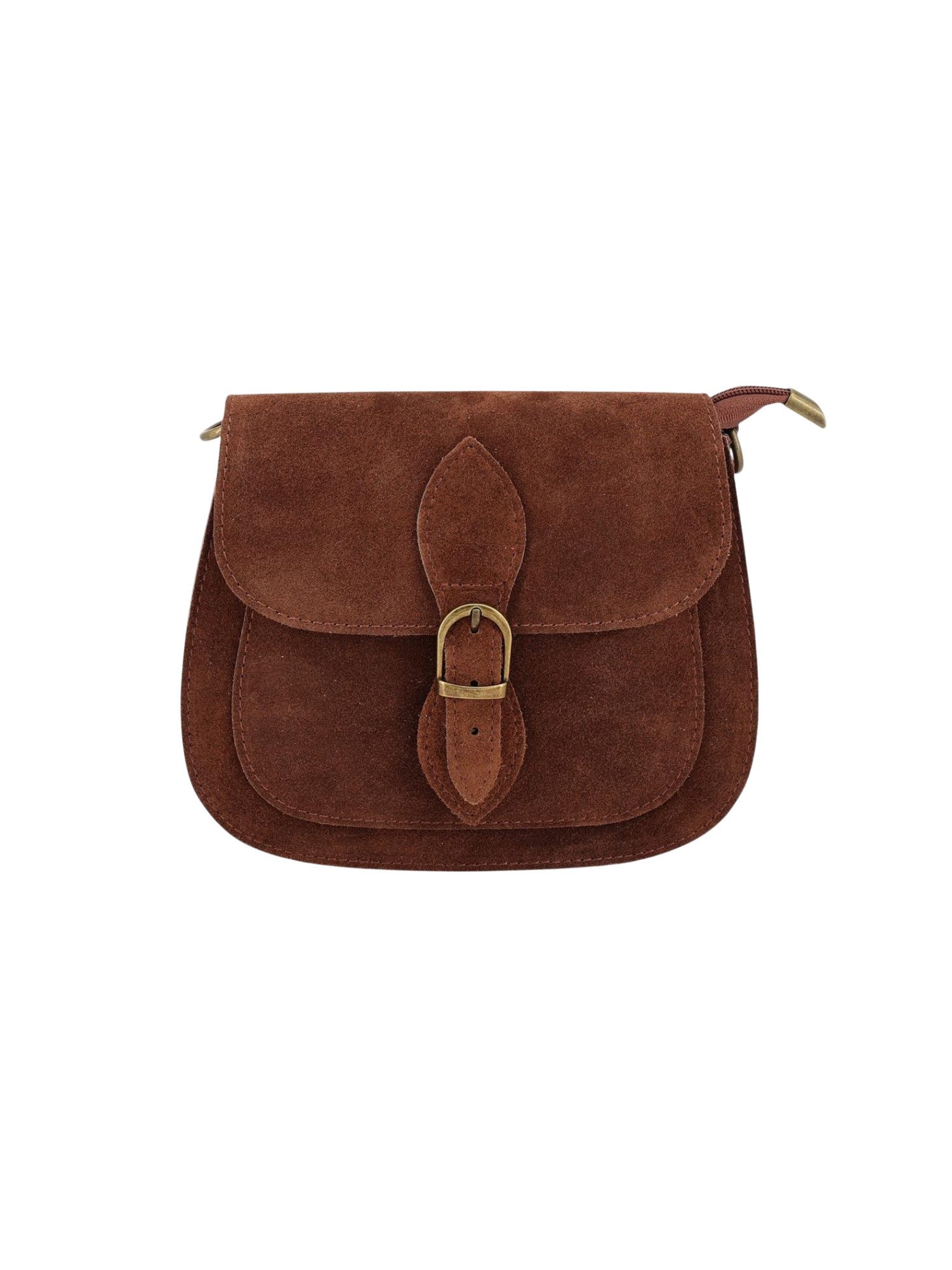 BRISE TASCHE Schultertasche Brise Damen Umhängetasche aus Wildleder mit Reißverschluss (Einzelartikel), leicht kompakt zeitloses Design