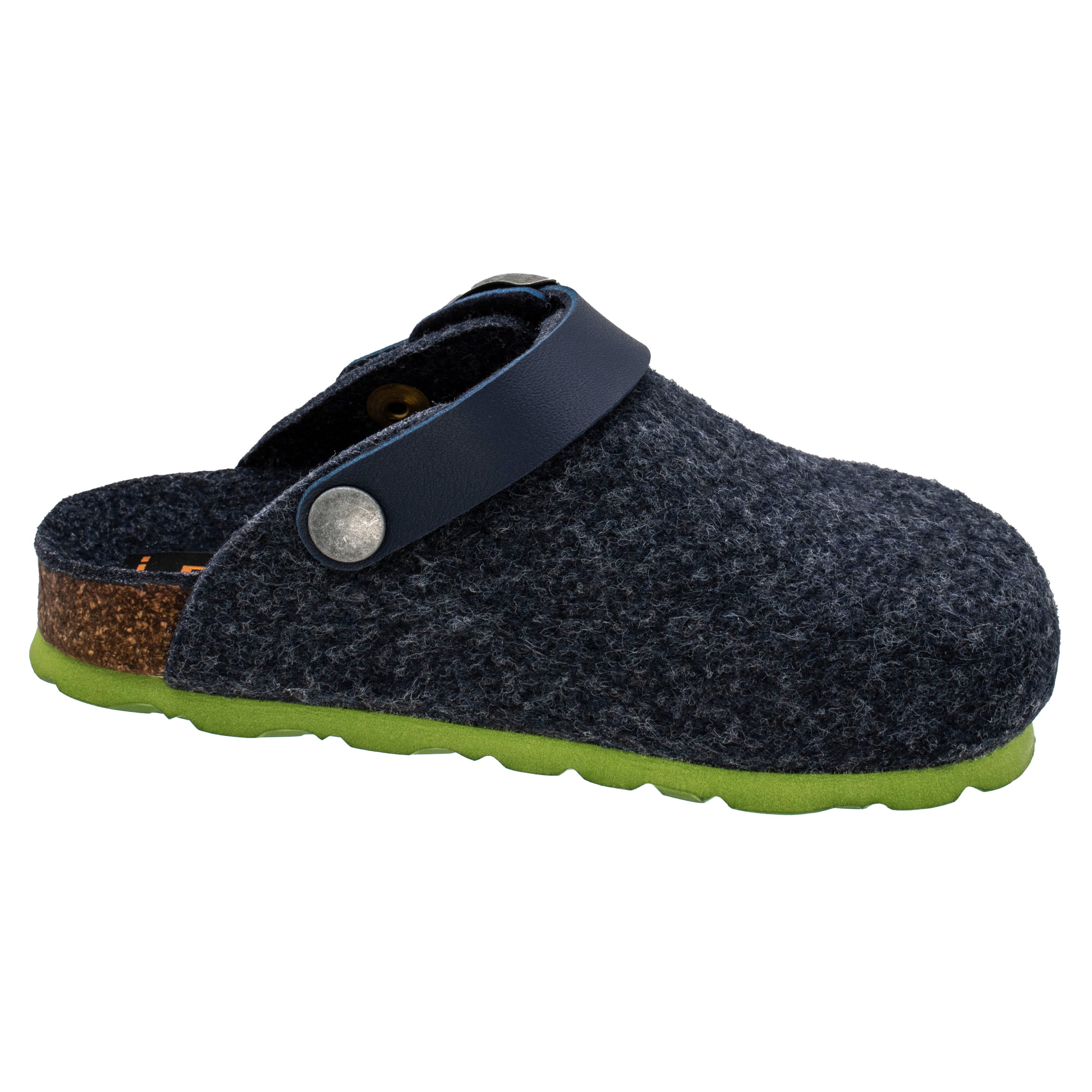 Fischer-Markenschuh Shetland Pantoffel aus Filz, mit Filzfutter, mit gepolstertem Fußbett