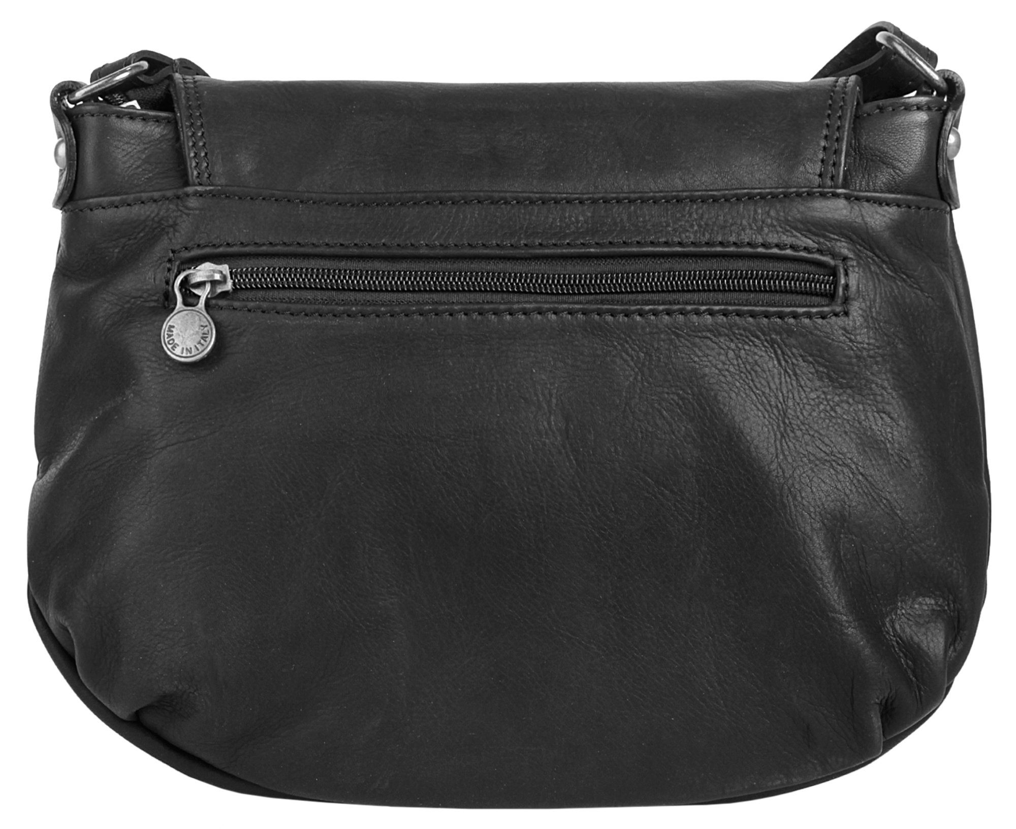 Samantha Look Umhängetasche, echt Leder, Made in Italy