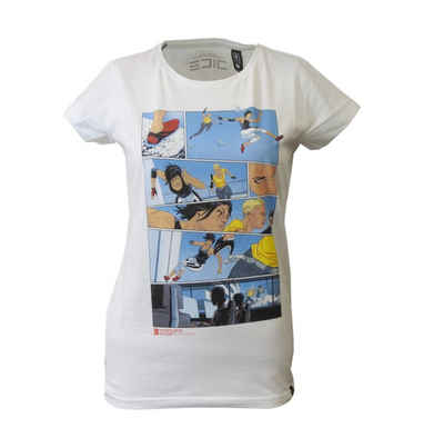 Gozoo T-Shirt Mirror's Edge ME Damen weiss Comic Baumwolle Freizeit TShirt Shirt